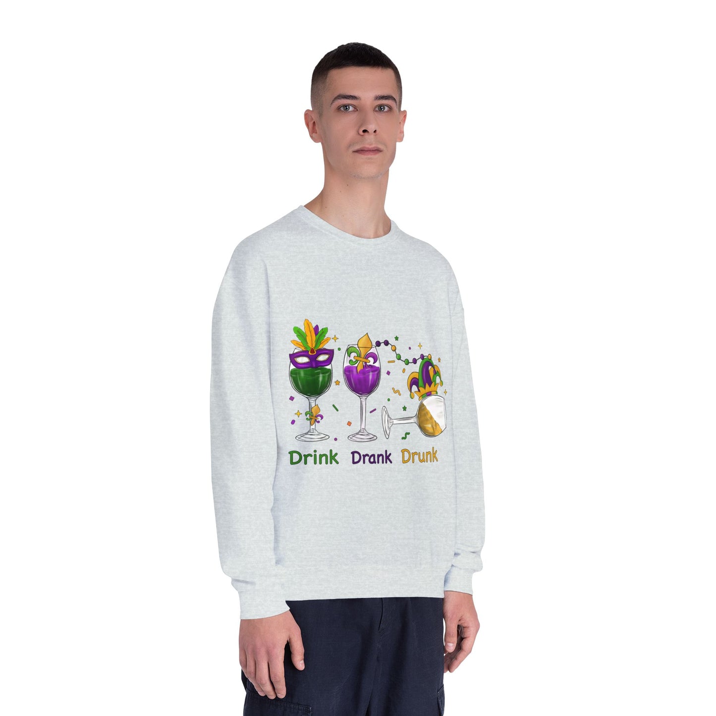 Mardi Gras time Crewneck Sweatshirt