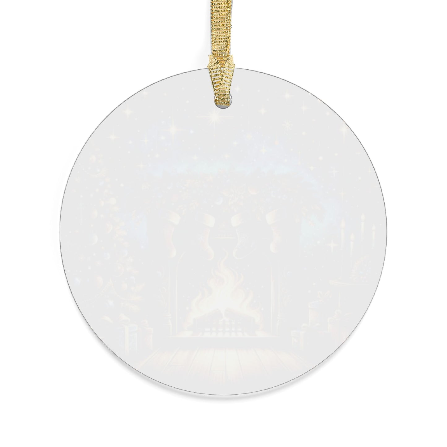 Acrylic Ornaments: Starry Night Fireplace