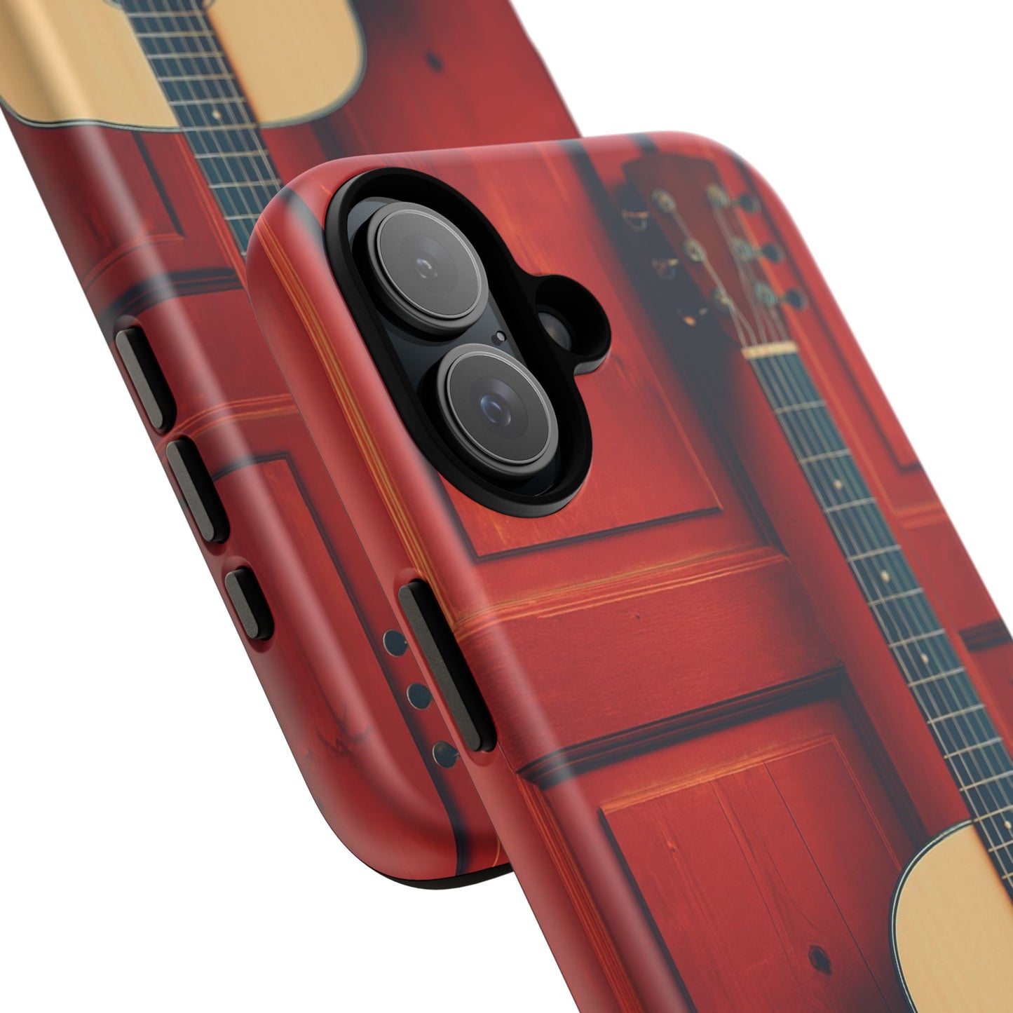 Guitar Phone Case, Tough Cases for Musicians, Unique Gift for Guitar Lovers, Music Themed Tech Accessory, Acoustic Guitar Design