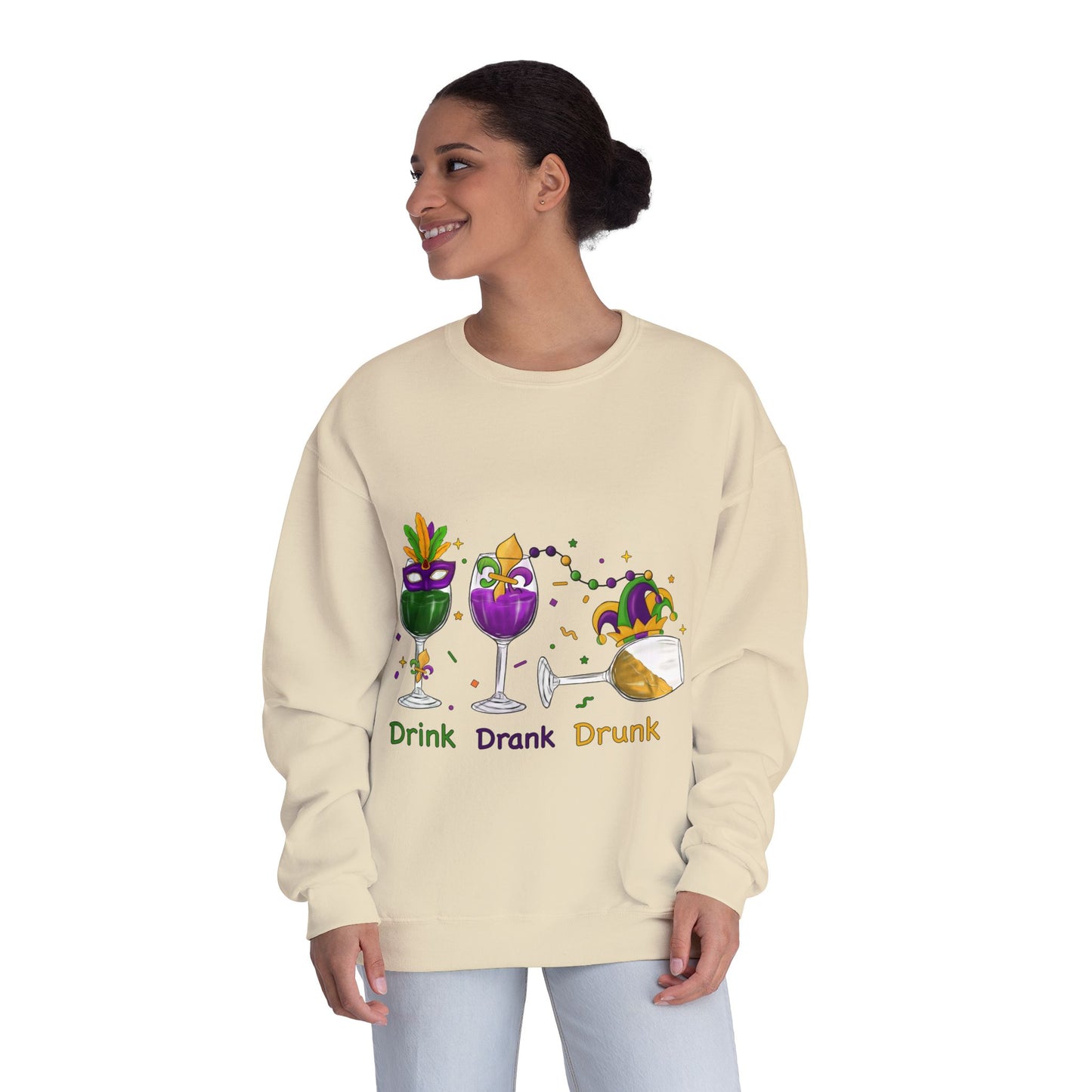 Mardi Gras time Crewneck Sweatshirt