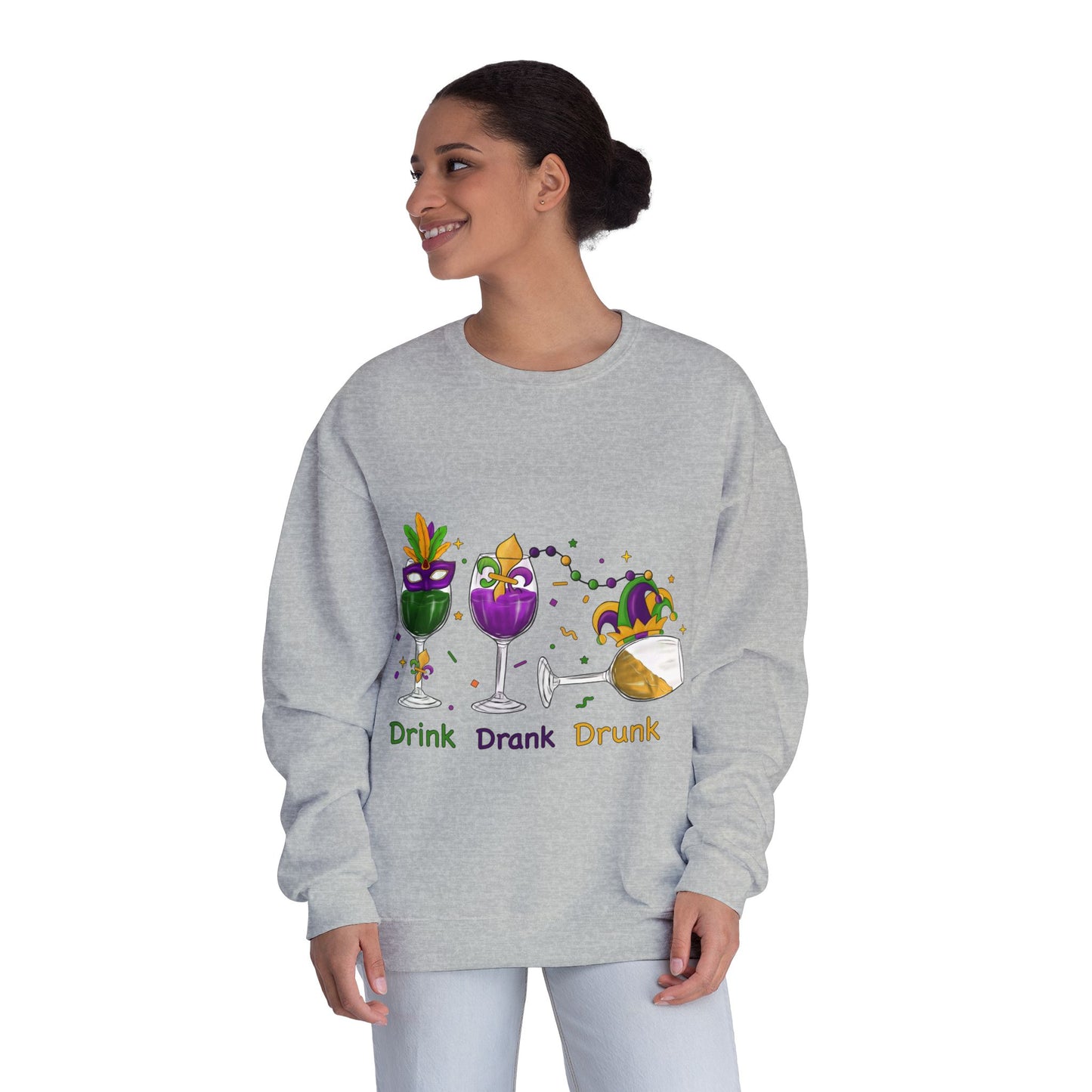 Mardi Gras time Crewneck Sweatshirt