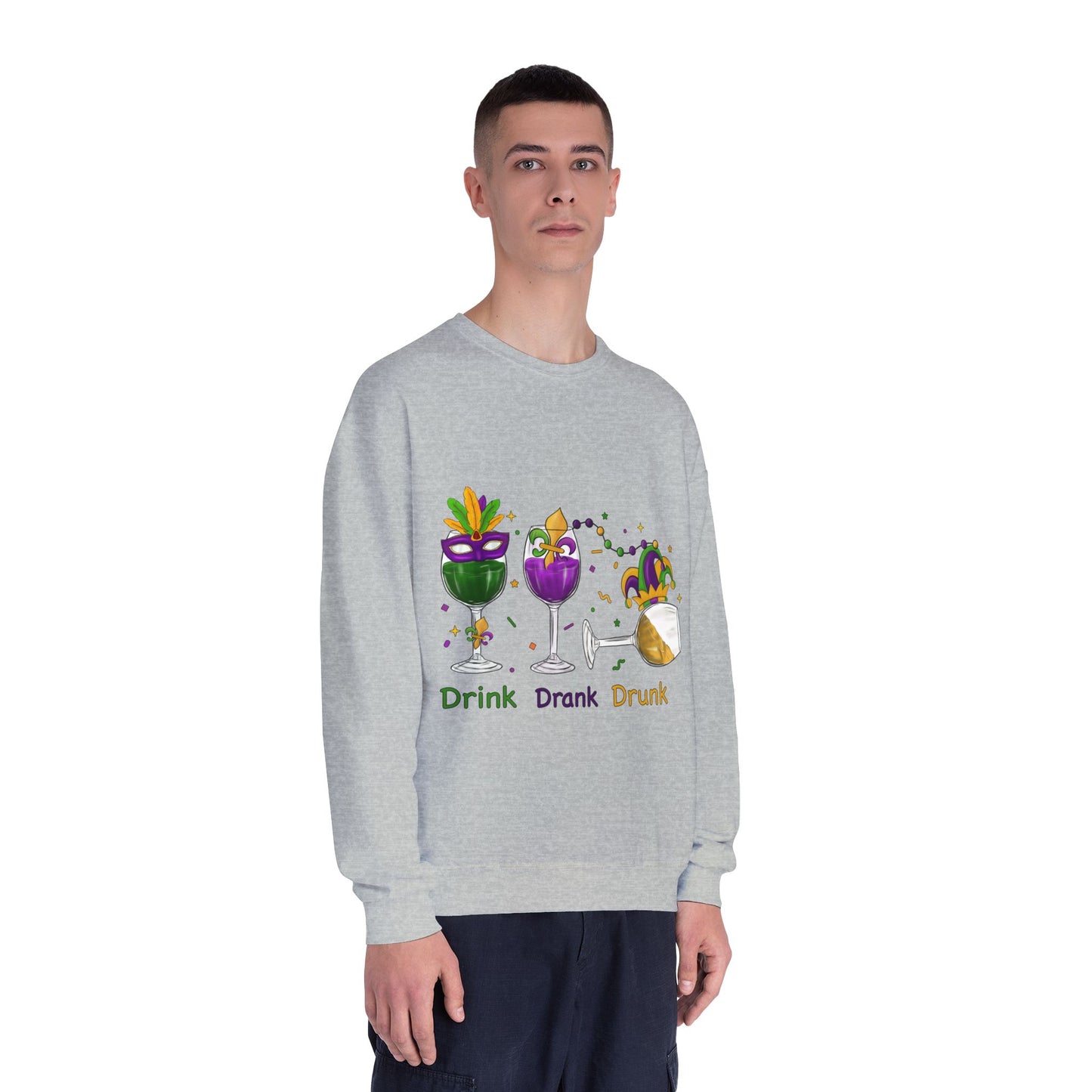Mardi Gras time Crewneck Sweatshirt