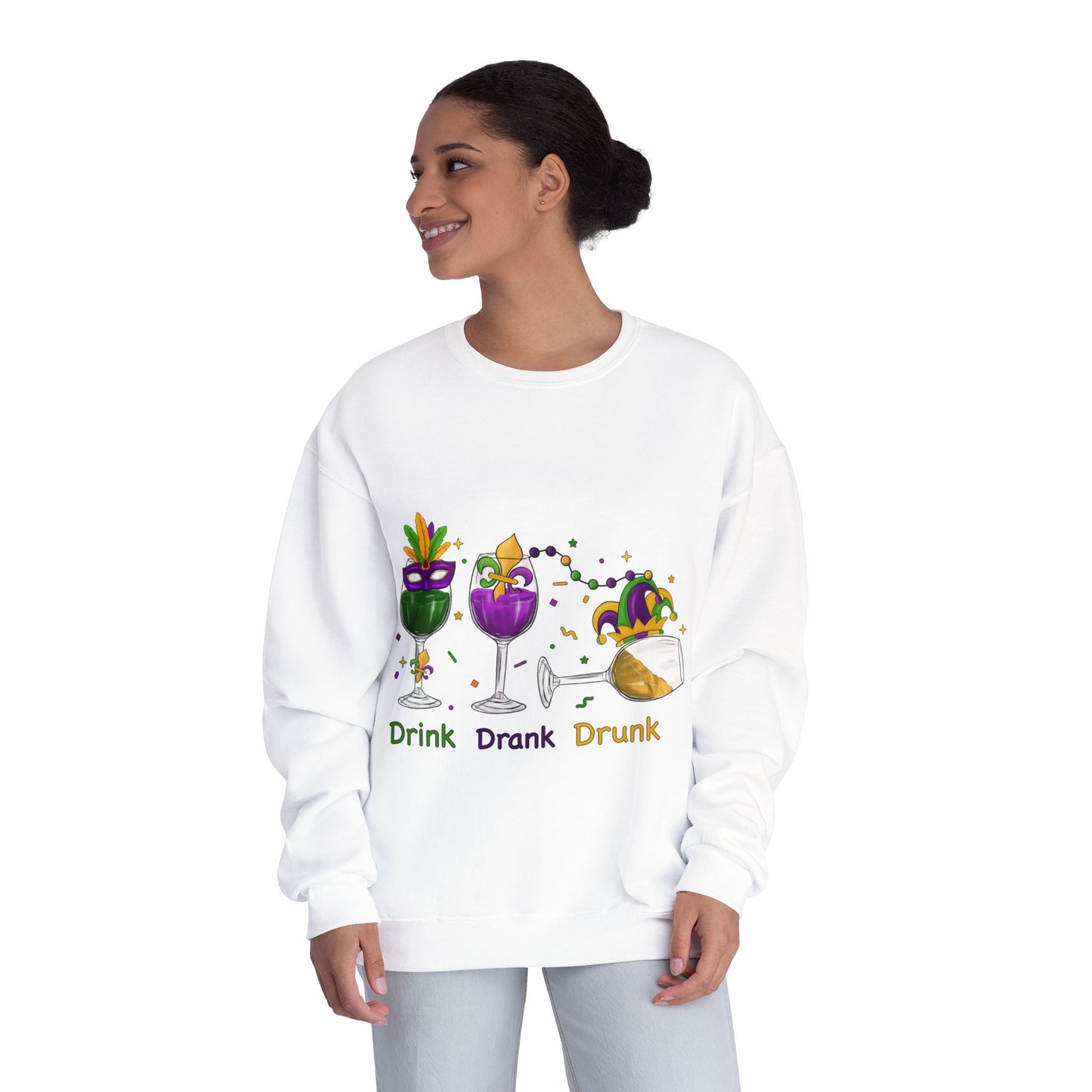 Mardi Gras time Crewneck Sweatshirt