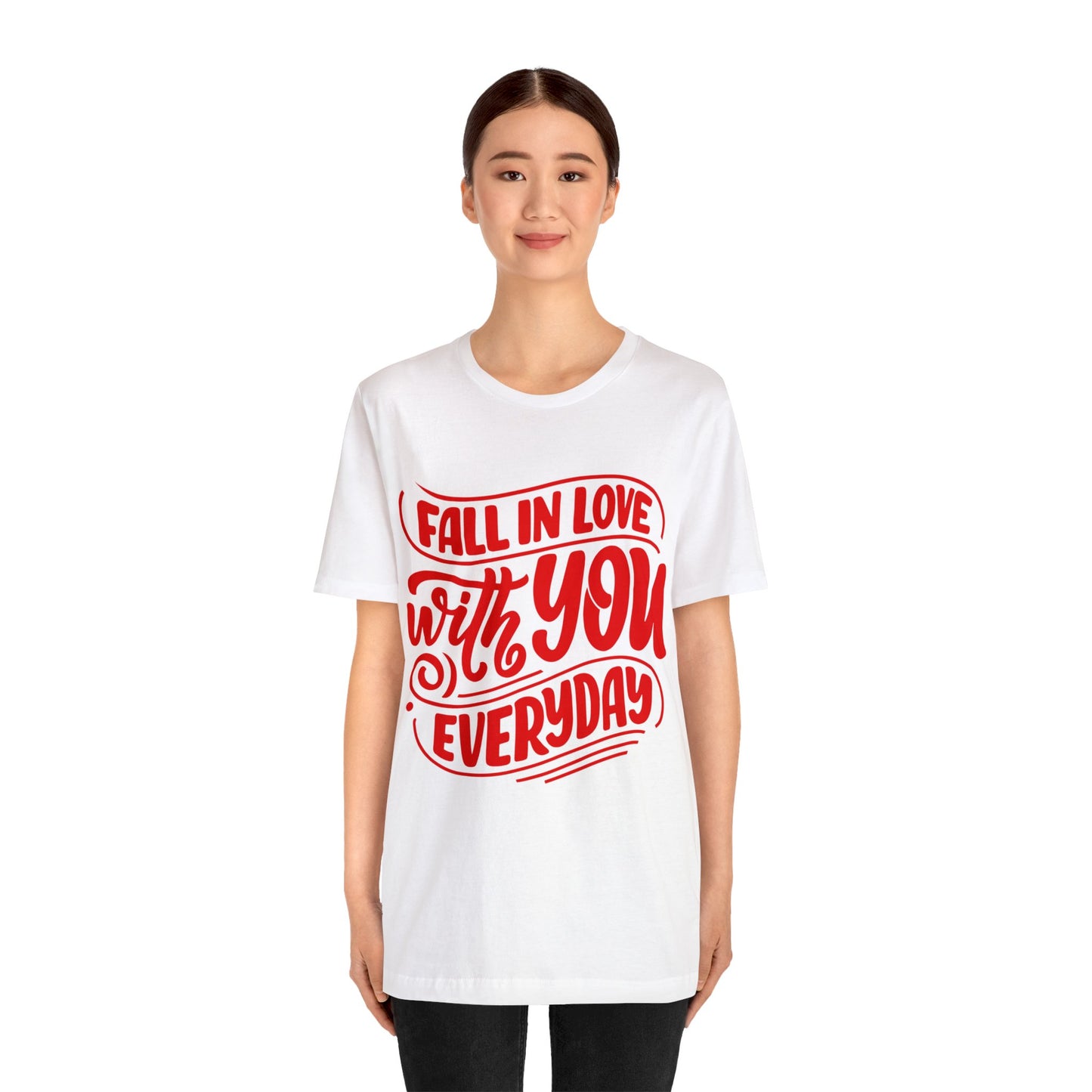 Fall In Love Unisex Jersey Short Sleeve Tee