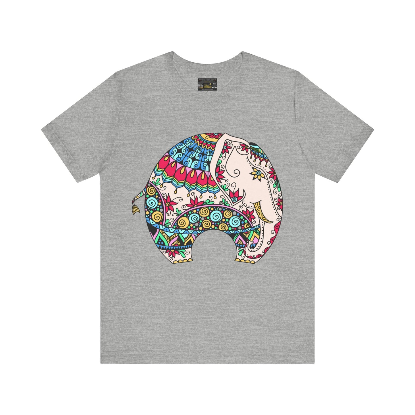 ELEPHANT INDIAN MUGHAL Art Jersey Short Sleeve Tee