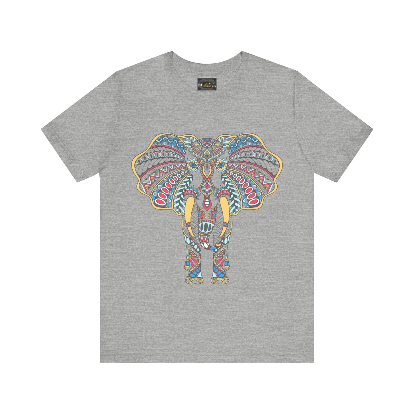 Indian Elephant ART Jersey Short Sleeve Tee