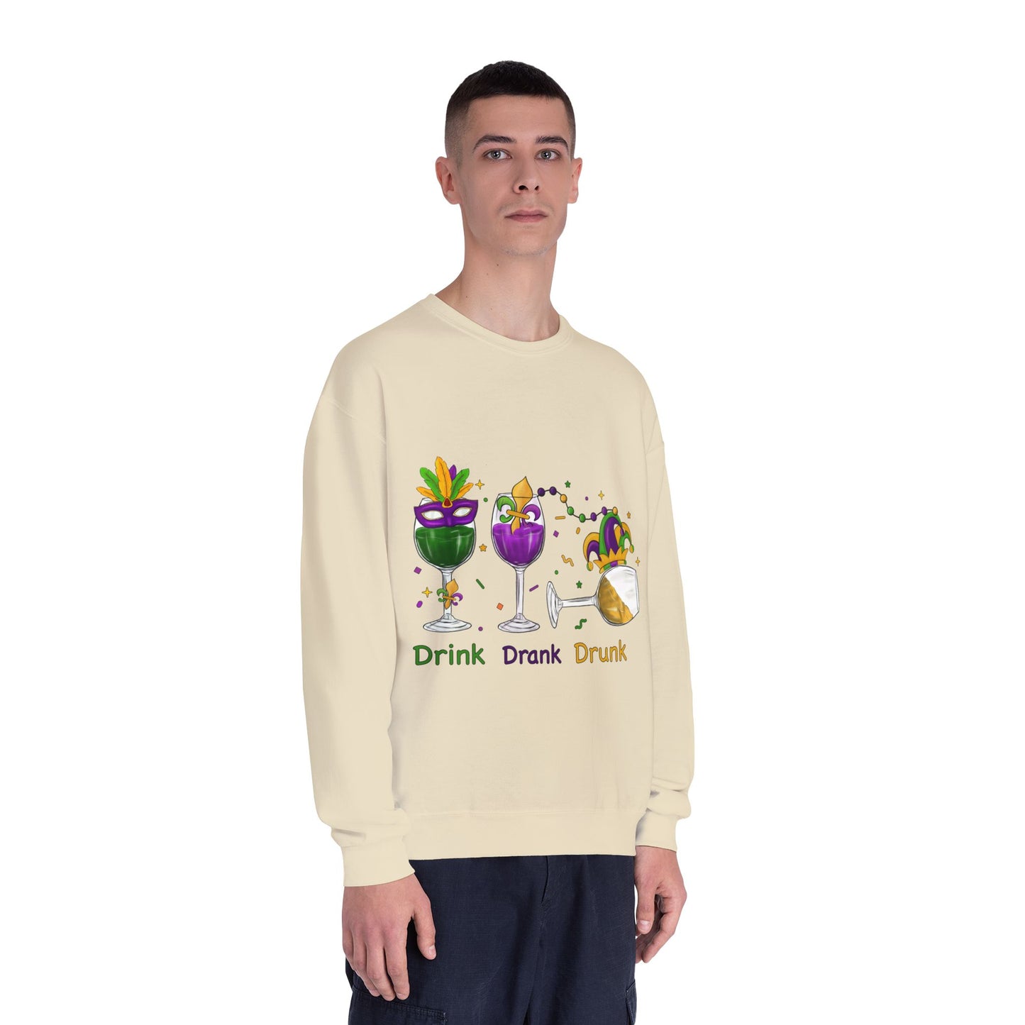 Mardi Gras time Crewneck Sweatshirt