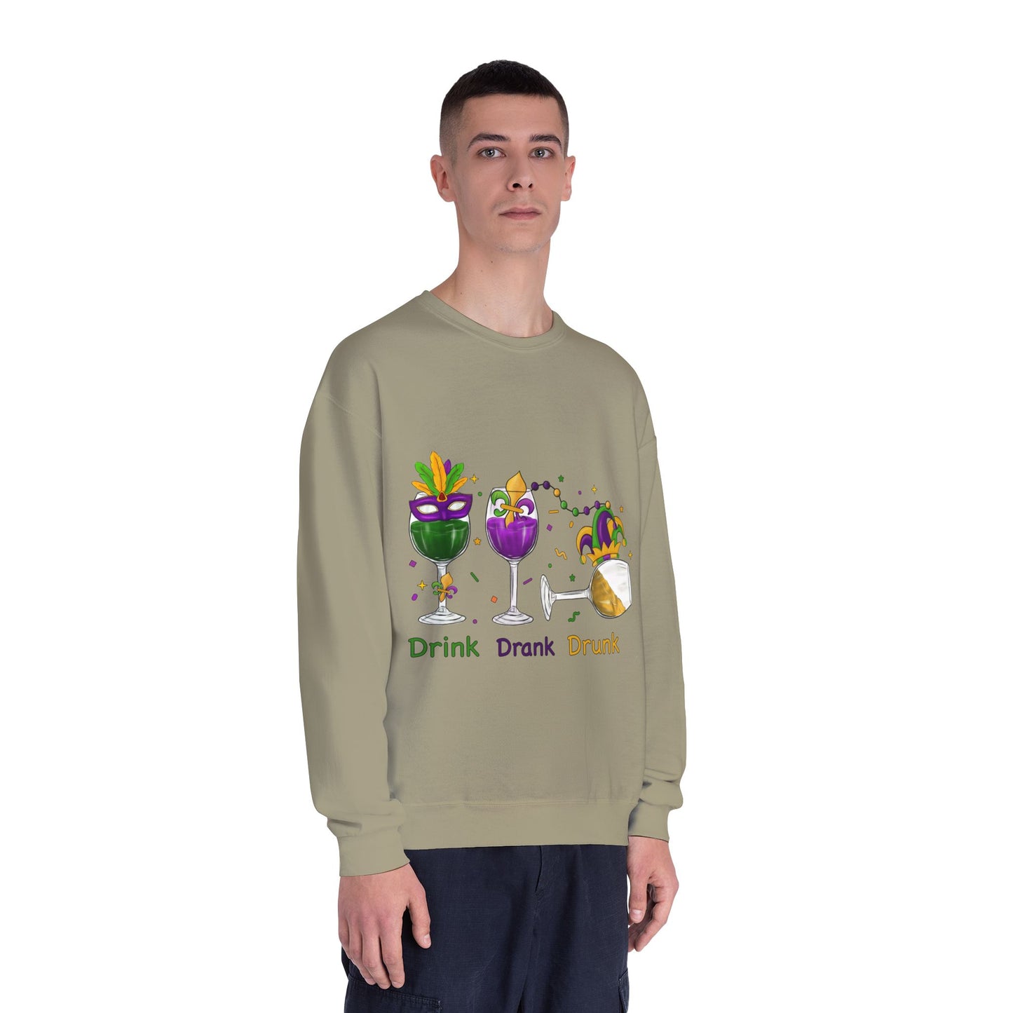 Mardi Gras time Crewneck Sweatshirt