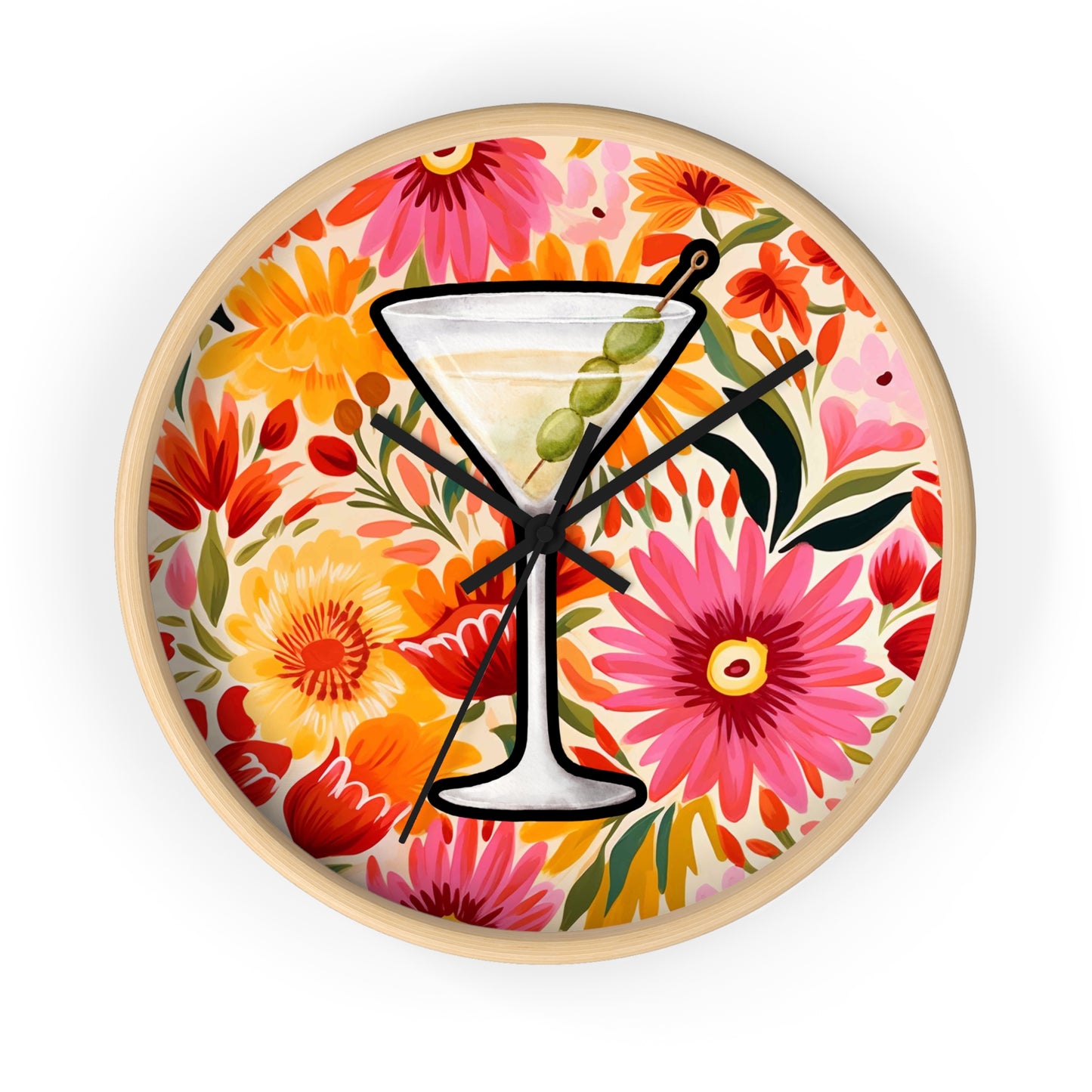 Maximalist Wall Clock, Modern Wall Art, Colorful Maximalist Wall Clock, maximalist