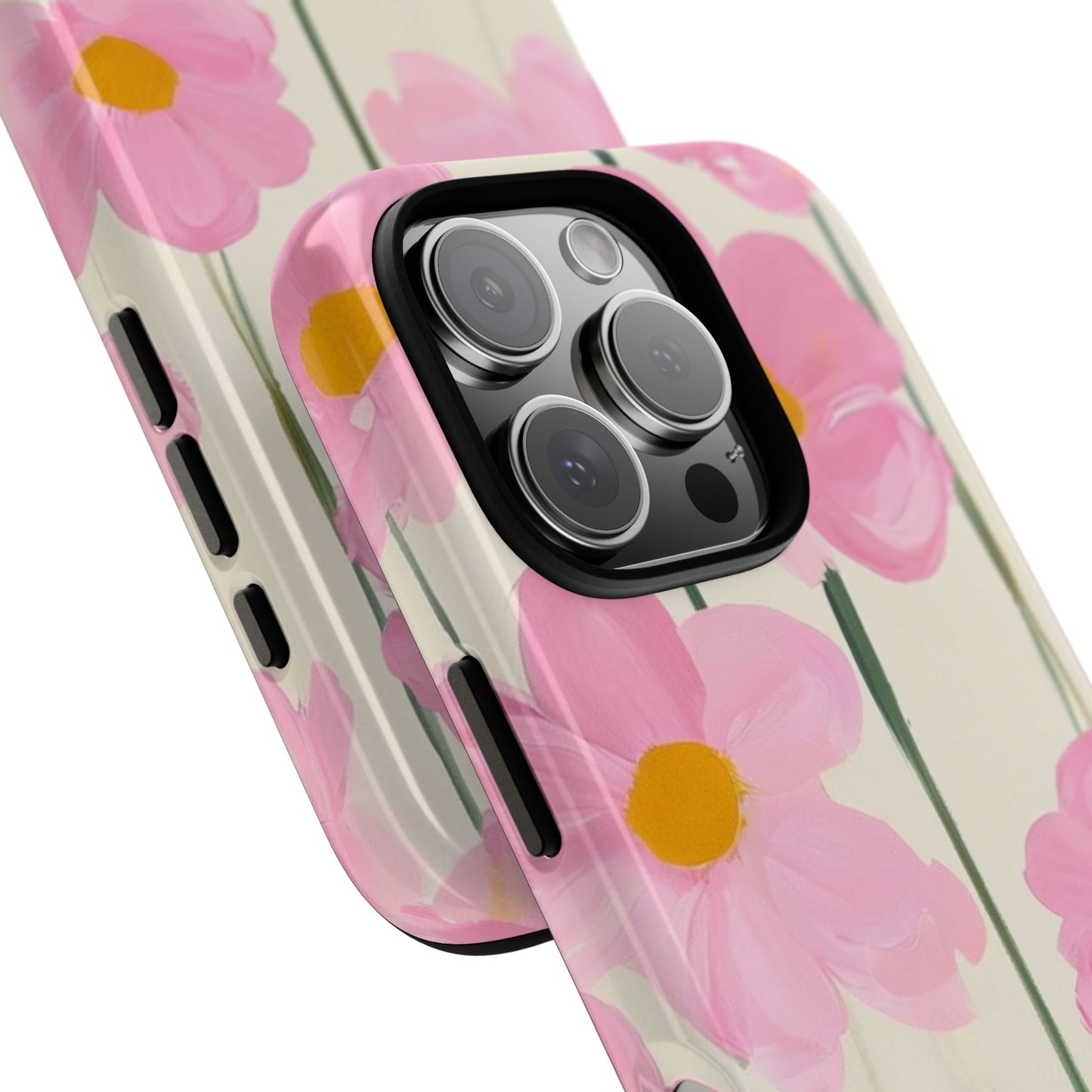 Floral Phone Case, Stylish Tough Case for iPhone, Protective Cover, Gifts for Her, Spring Vibes, Flower Design /