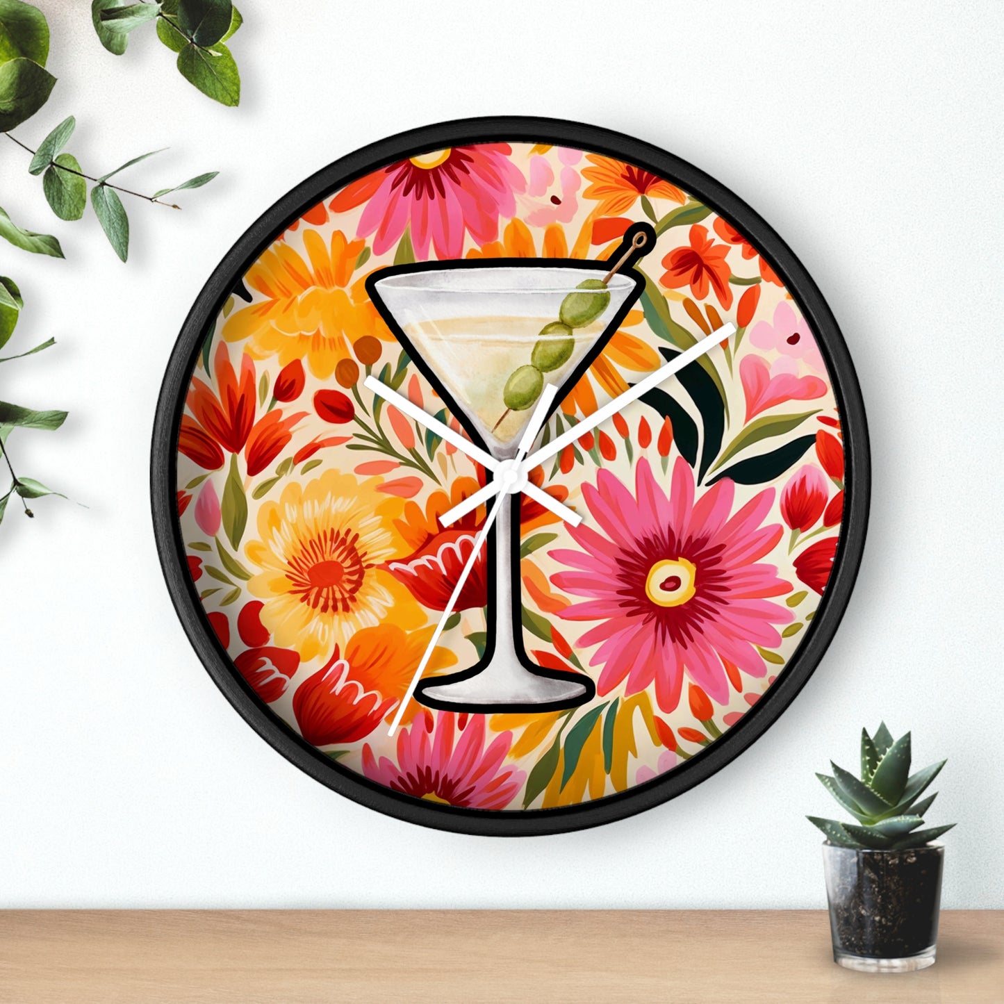 Maximalist Wall Clock, Modern Wall Art, Colorful Maximalist Wall Clock, maximalist