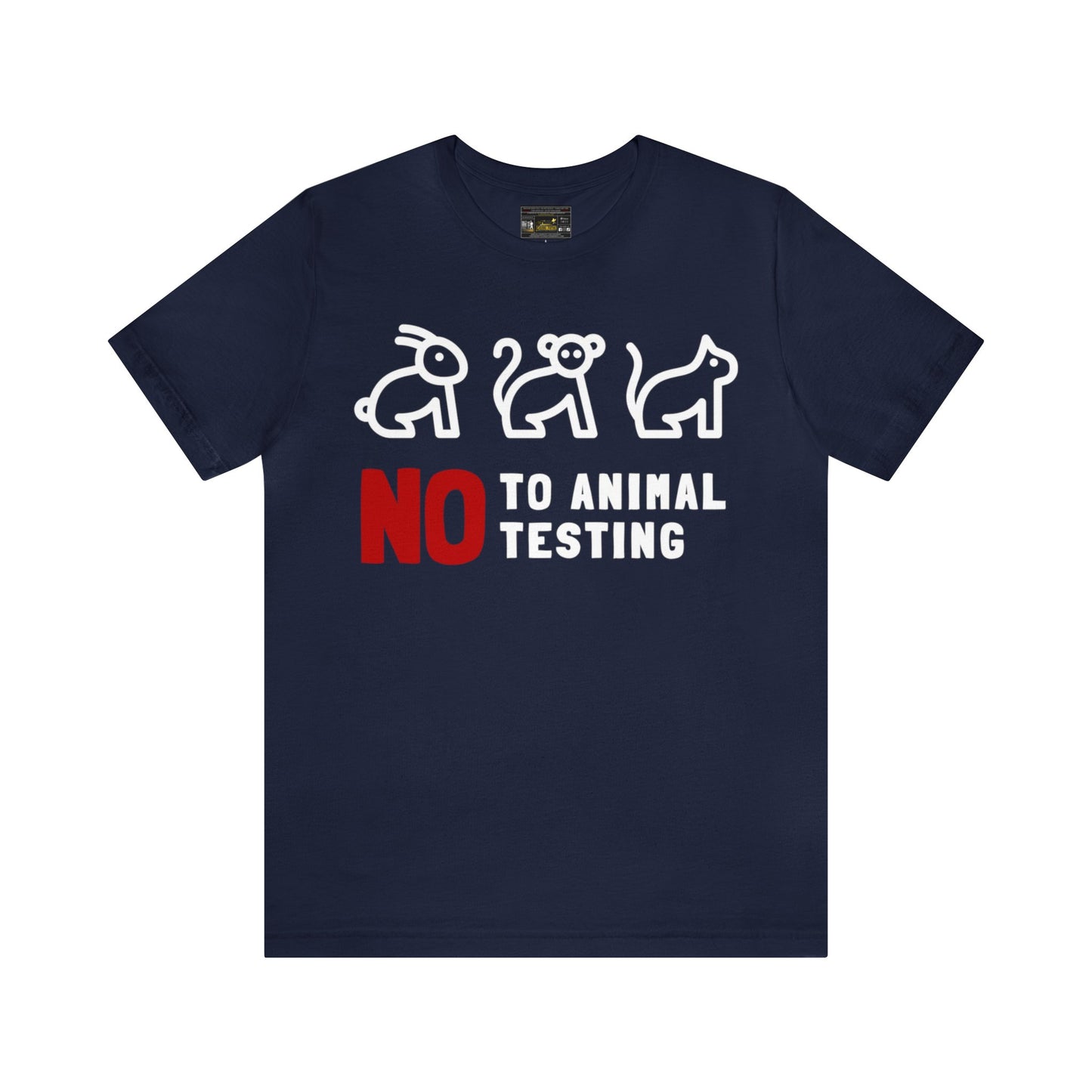 No Animal Testing Unisex Jersey Short Sleeve Tee