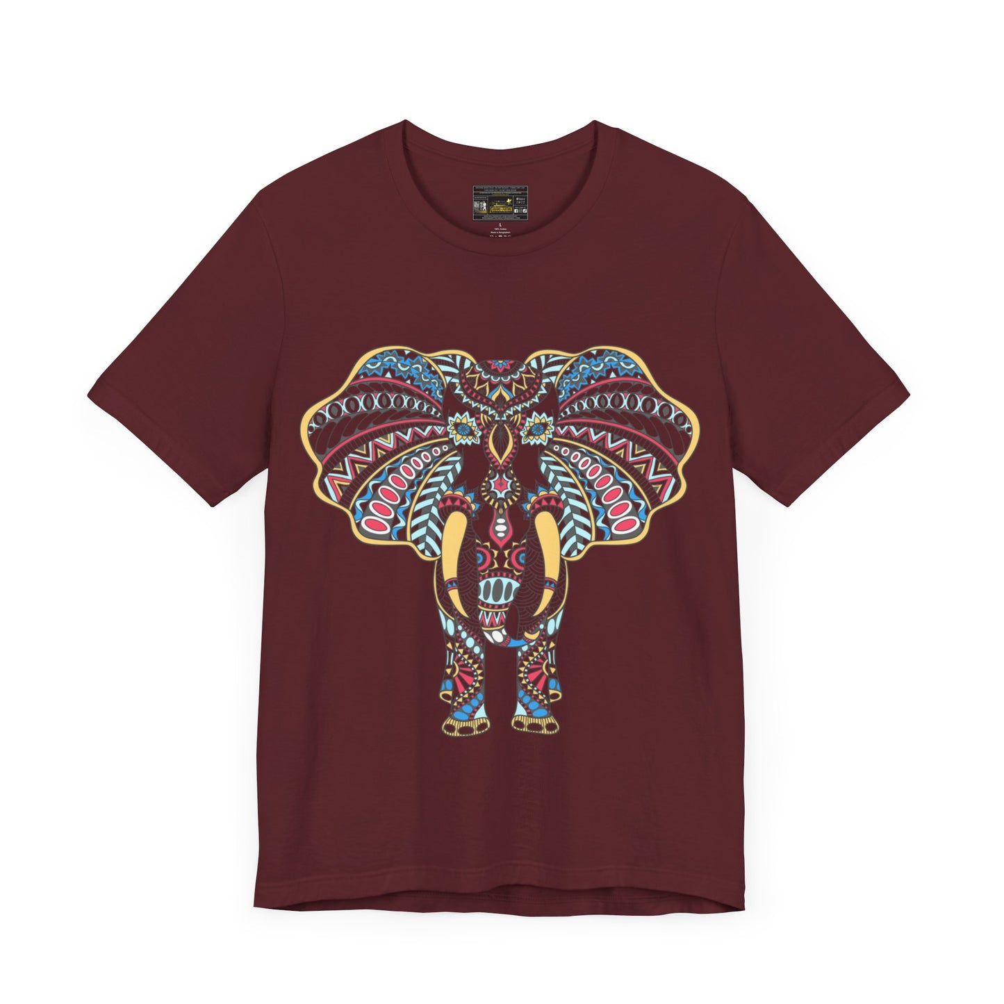 Indian Elephant ART Jersey Short Sleeve Tee