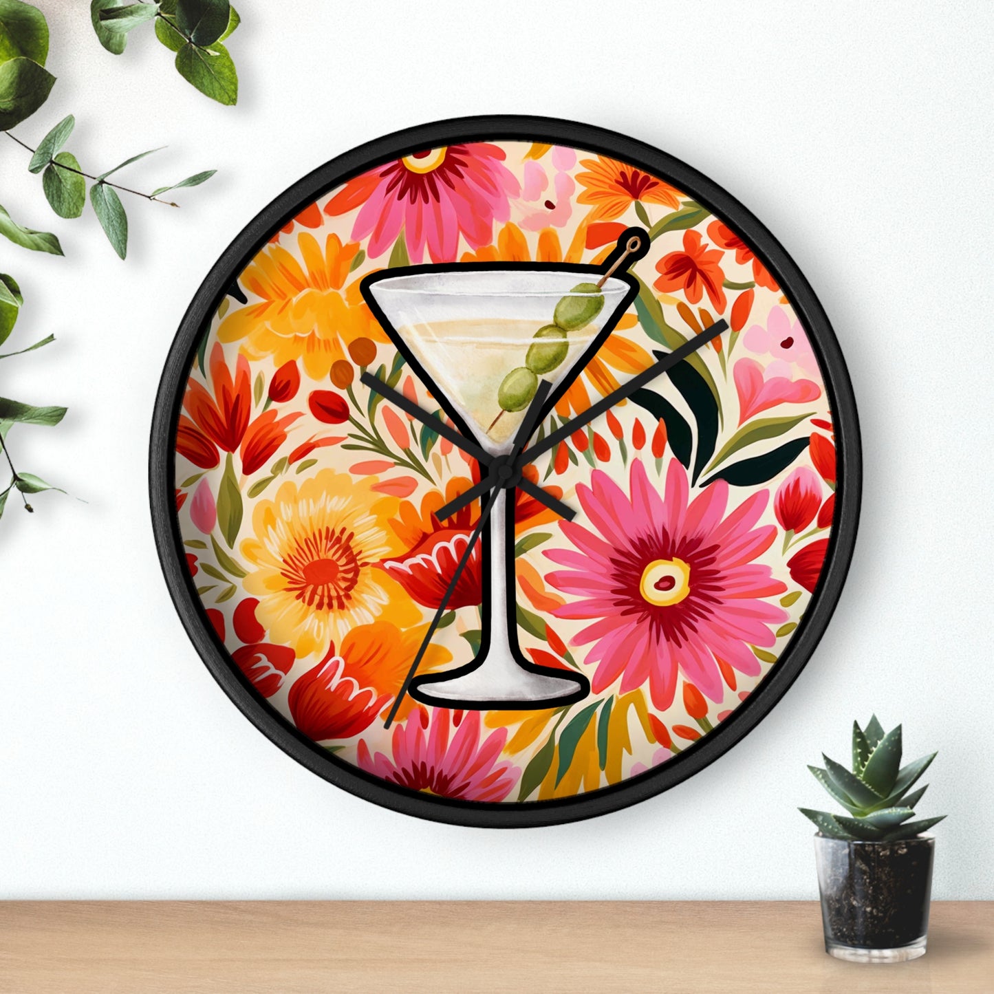 Maximalist Wall Clock, Modern Wall Art, Colorful Maximalist Wall Clock, maximalist