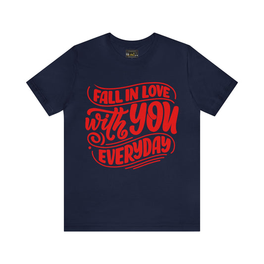 Fall In Love Unisex Jersey Short Sleeve Tee