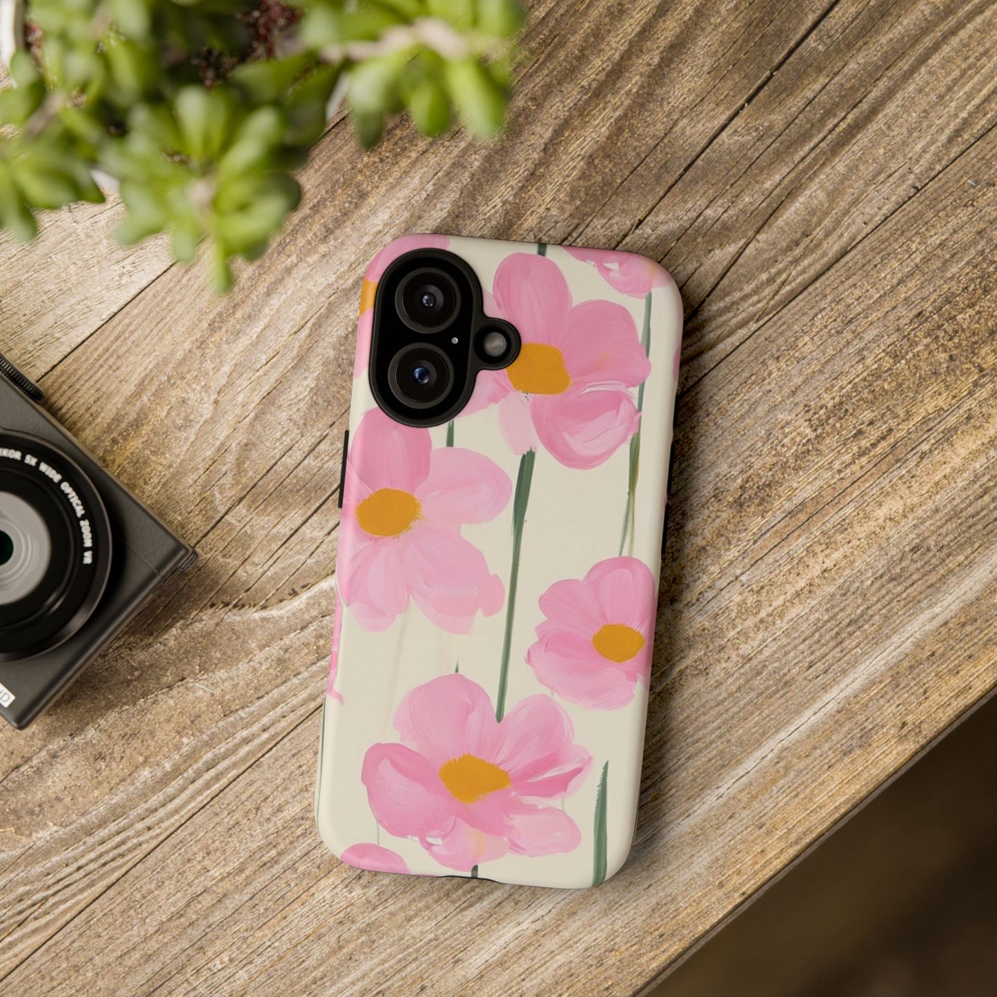 Floral Phone Case, Stylish Tough Case for iPhone, Protective Cover, Gifts for Her, Spring Vibes, Flower Design /