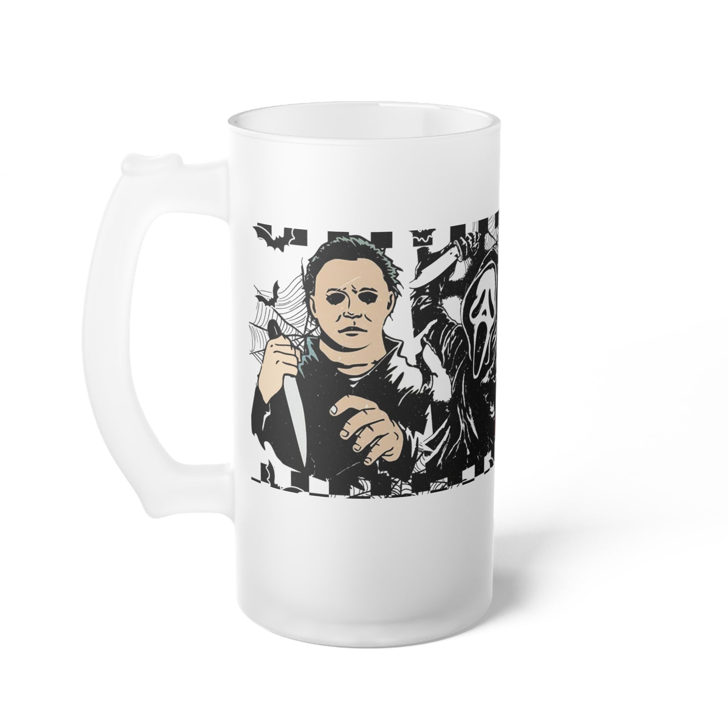 Halloween - Frosted Glass Beer Mug