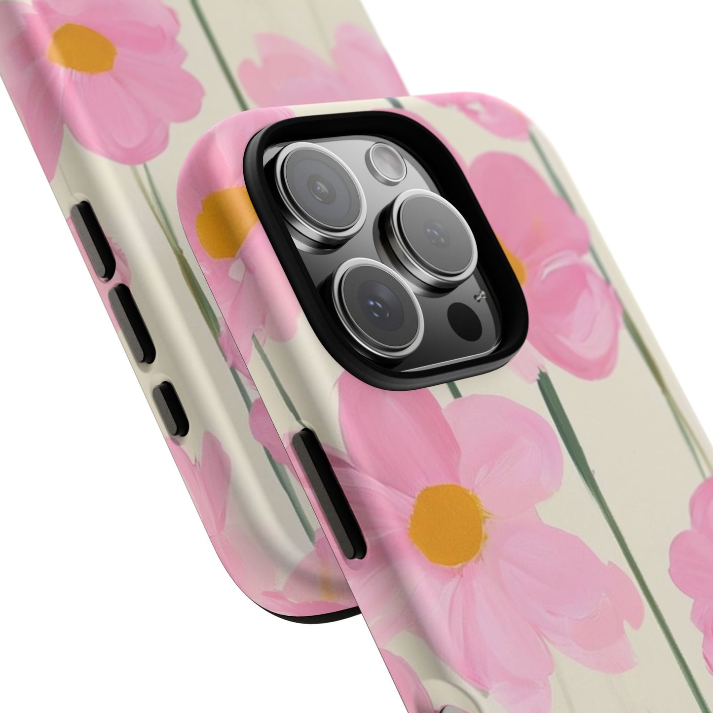Floral Phone Case, Stylish Tough Case for iPhone, Protective Cover, Gifts for Her, Spring Vibes, Flower Design /