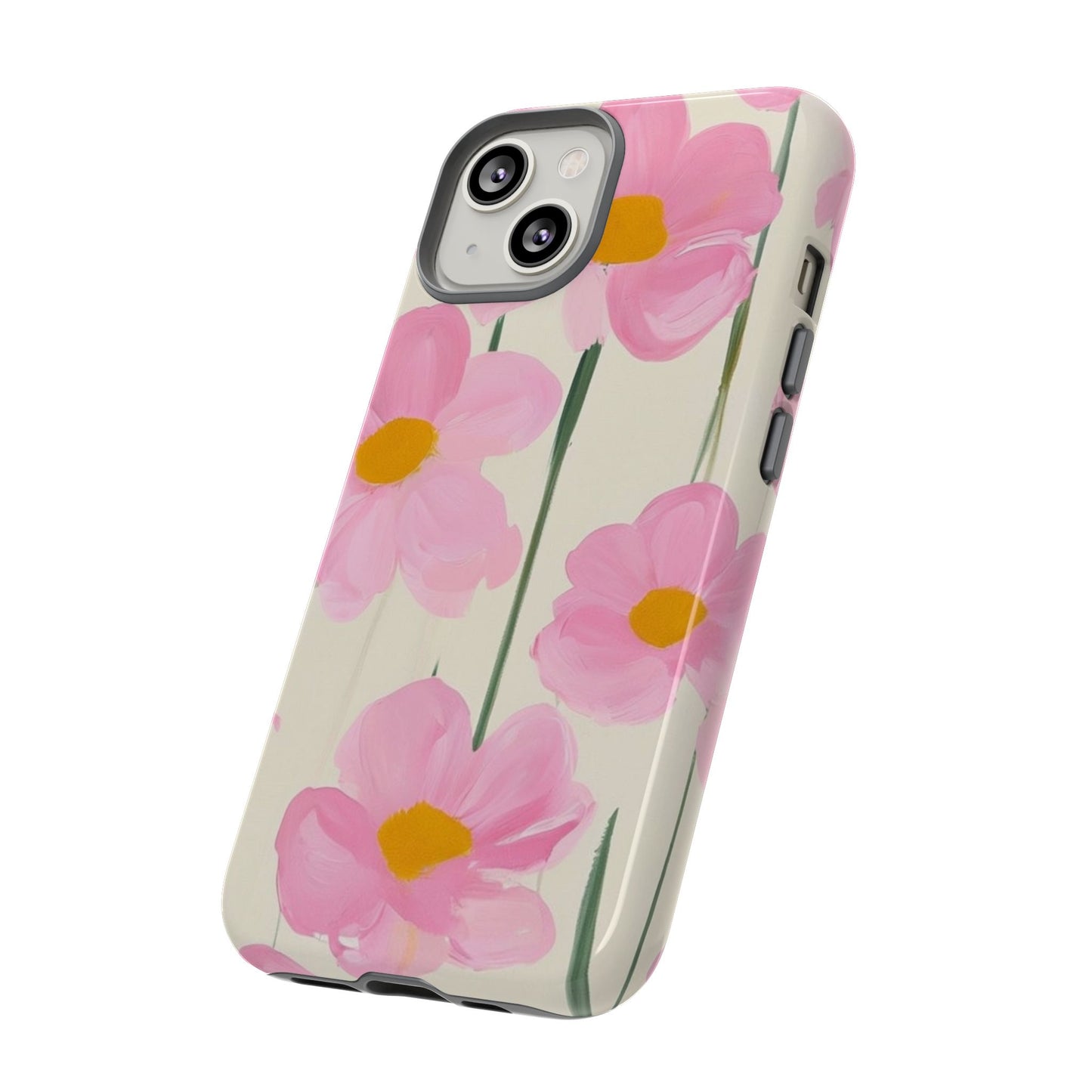 Floral Phone Case, Stylish Tough Case for iPhone, Protective Cover, Gifts for Her, Spring Vibes, Flower Design /