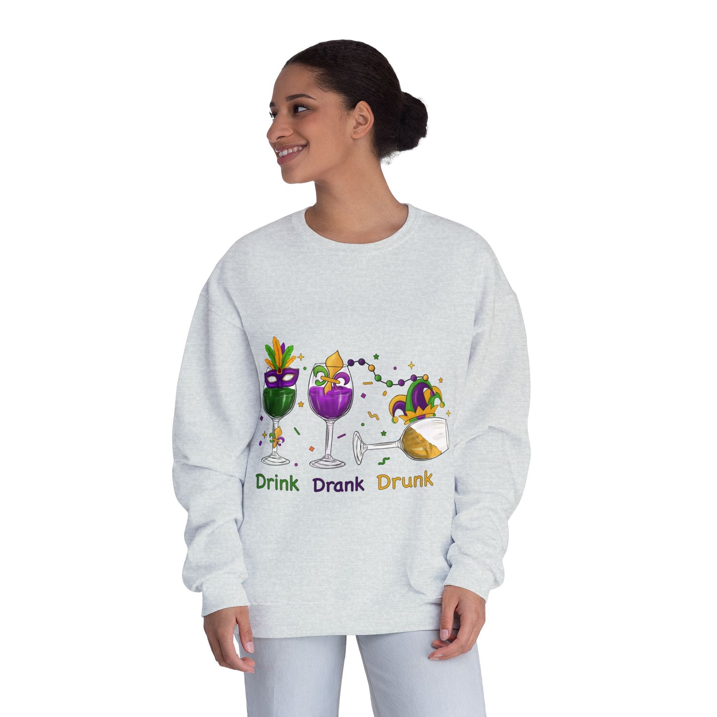 Mardi Gras time Crewneck Sweatshirt