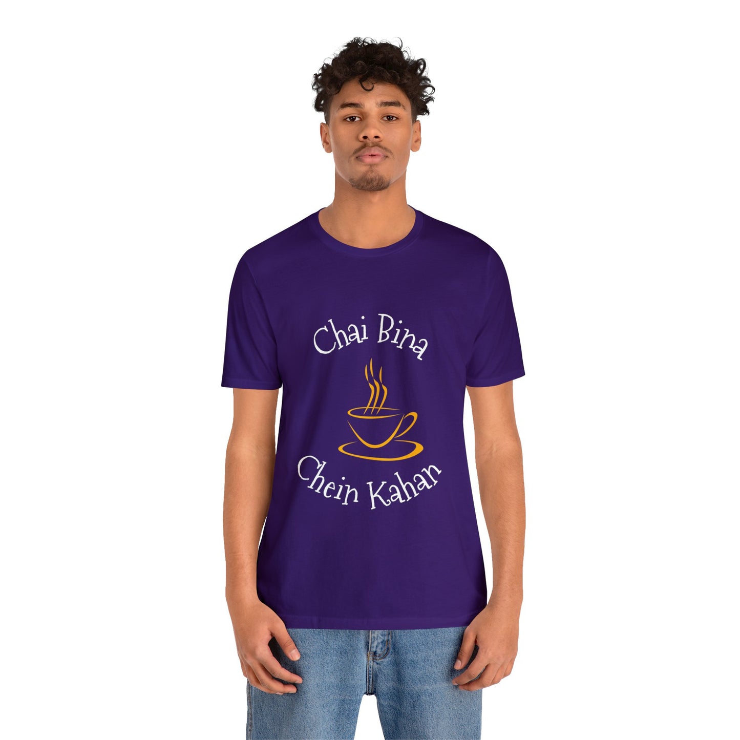 Desi Art - Chai Bina Chain Kahan Unisex Jersey Short Sleeve Tee