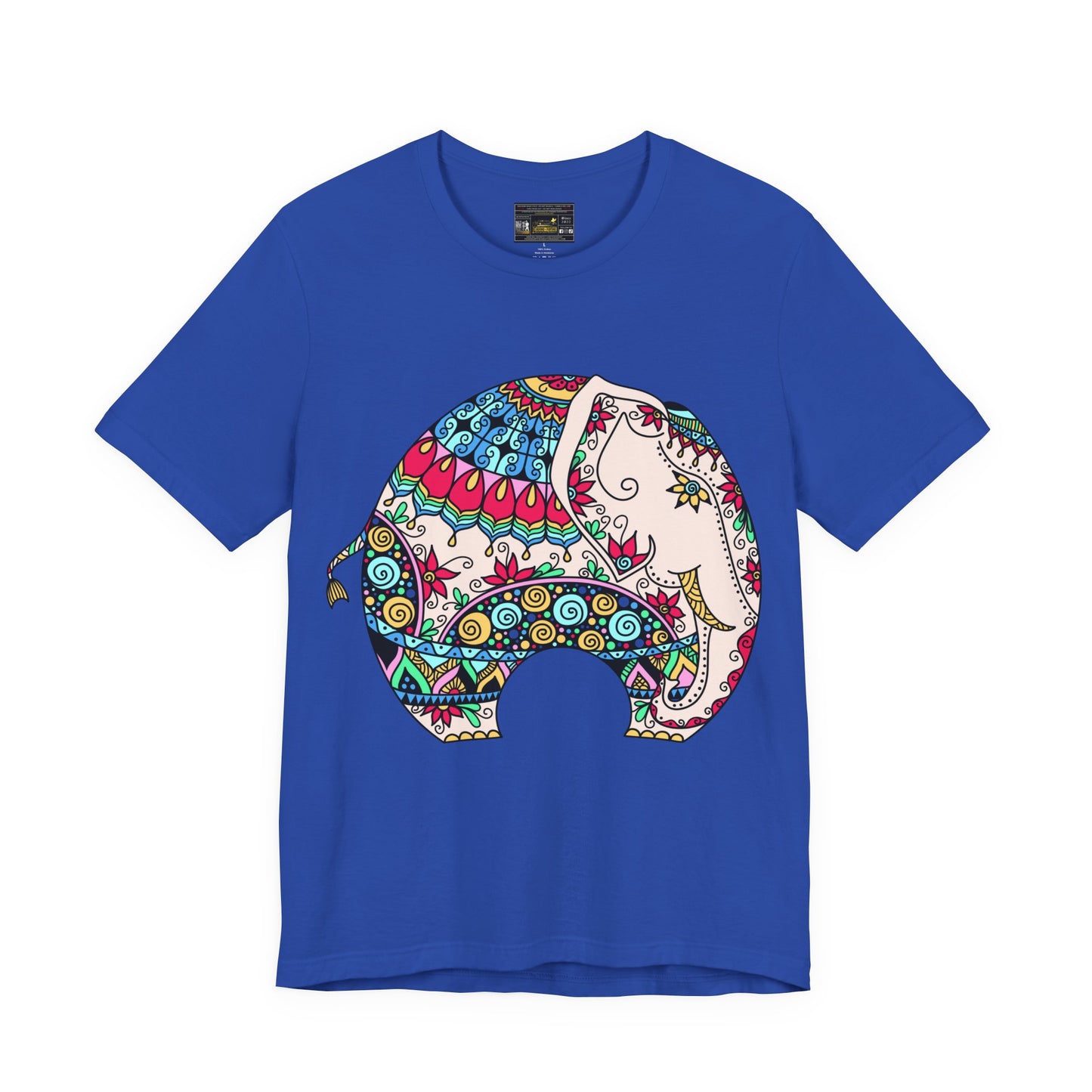 ELEPHANT INDIAN MUGHAL Art Jersey Short Sleeve Tee