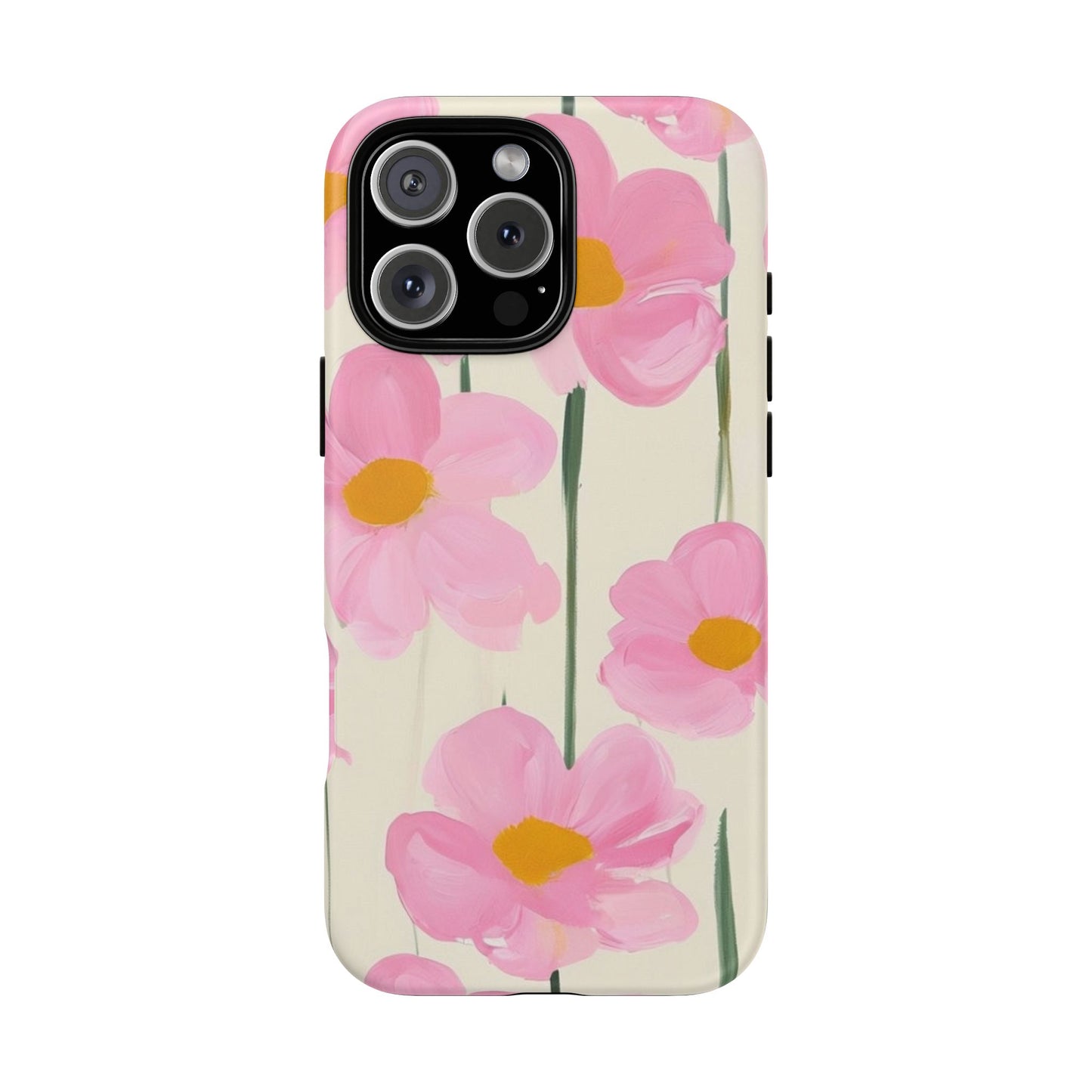 Floral Phone Case, Stylish Tough Case for iPhone, Protective Cover, Gifts for Her, Spring Vibes, Flower Design /