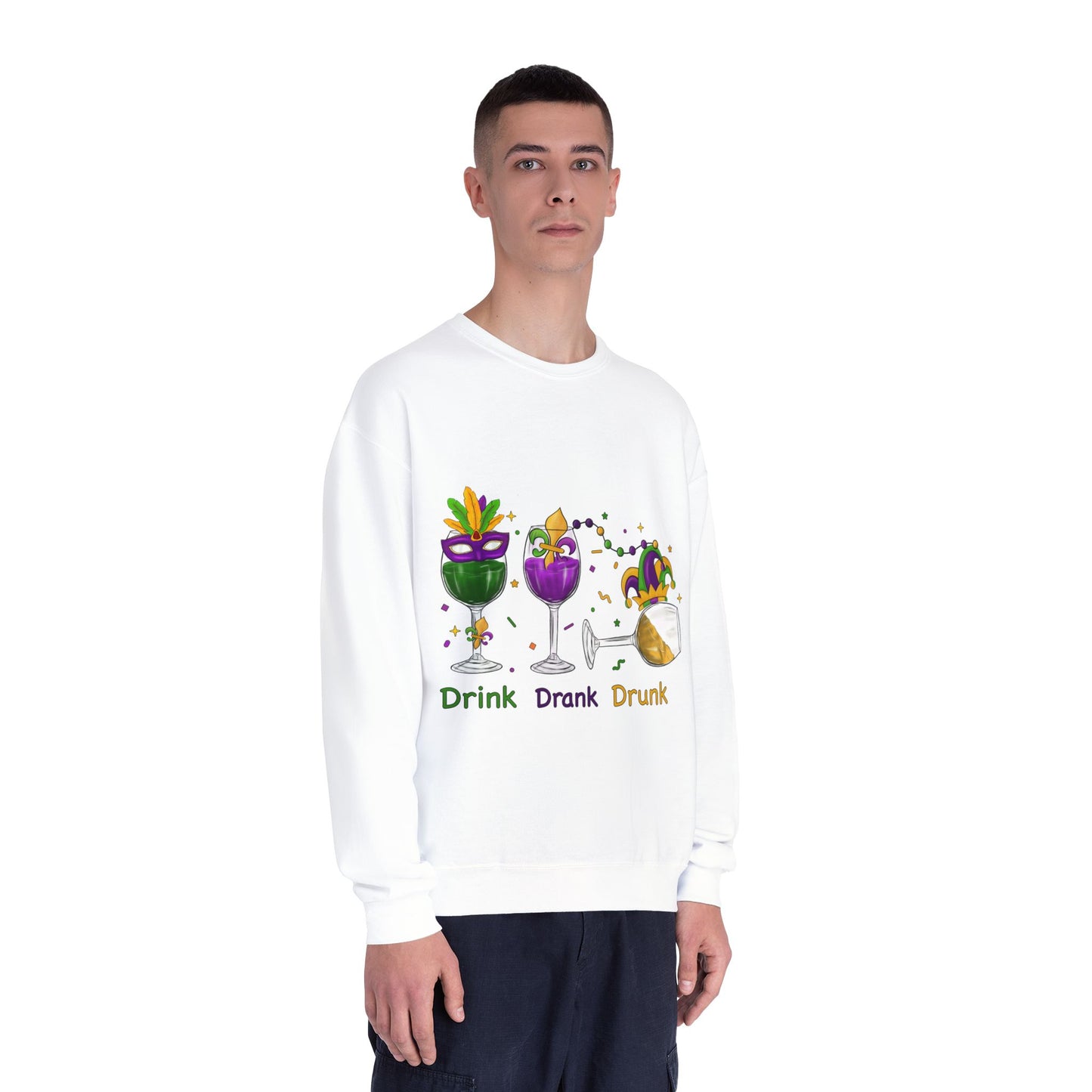 Mardi Gras time Crewneck Sweatshirt