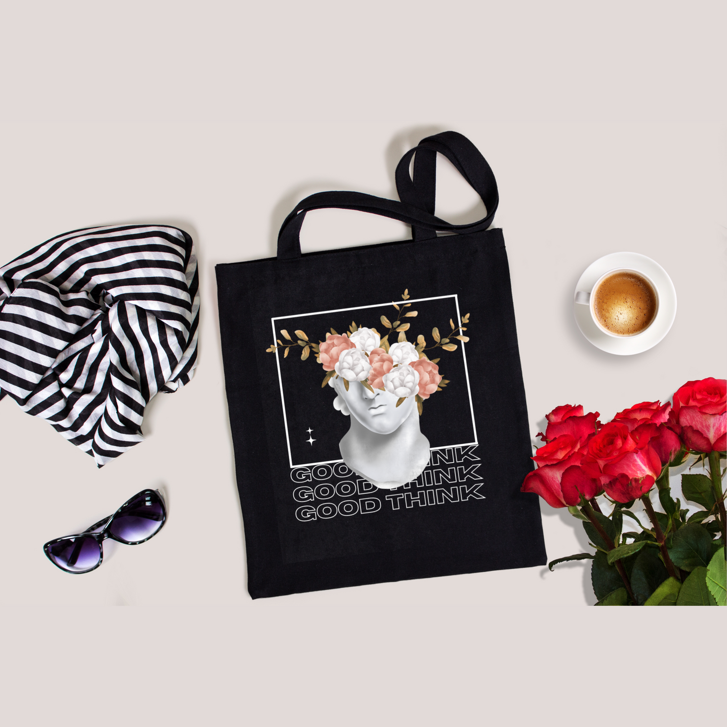 Black Tote Bags - Send us your design or pick from one below