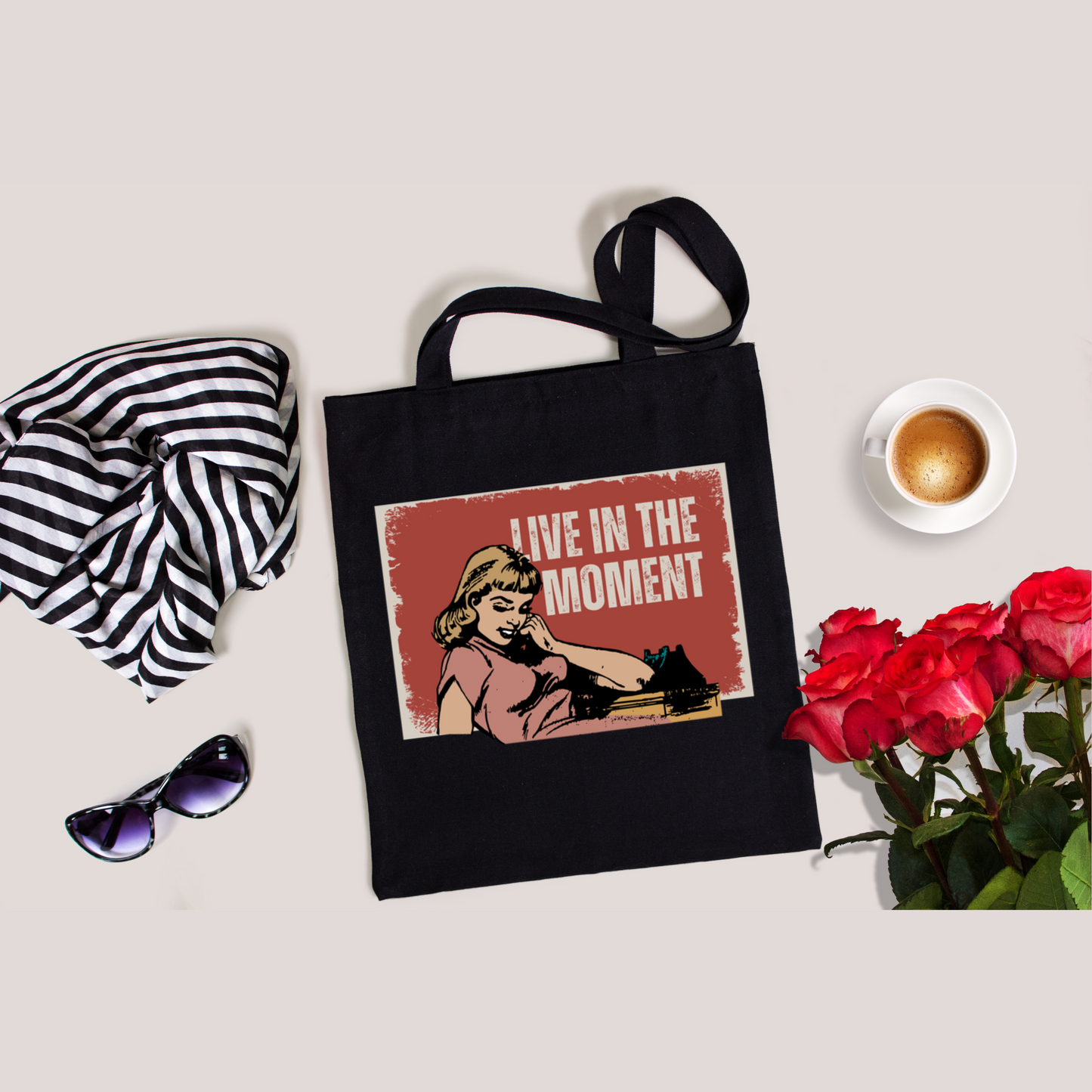 Black Tote Bags - Send us your design or pick from one below