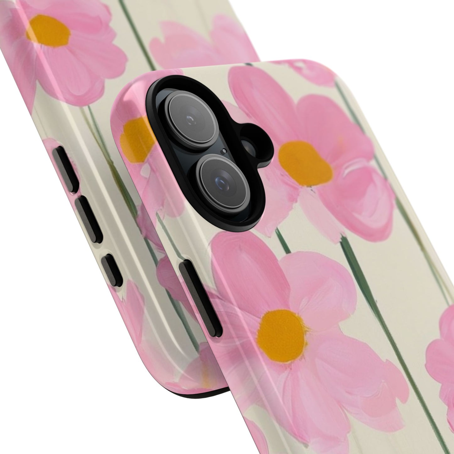 Floral Phone Case, Stylish Tough Case for iPhone, Protective Cover, Gifts for Her, Spring Vibes, Flower Design /