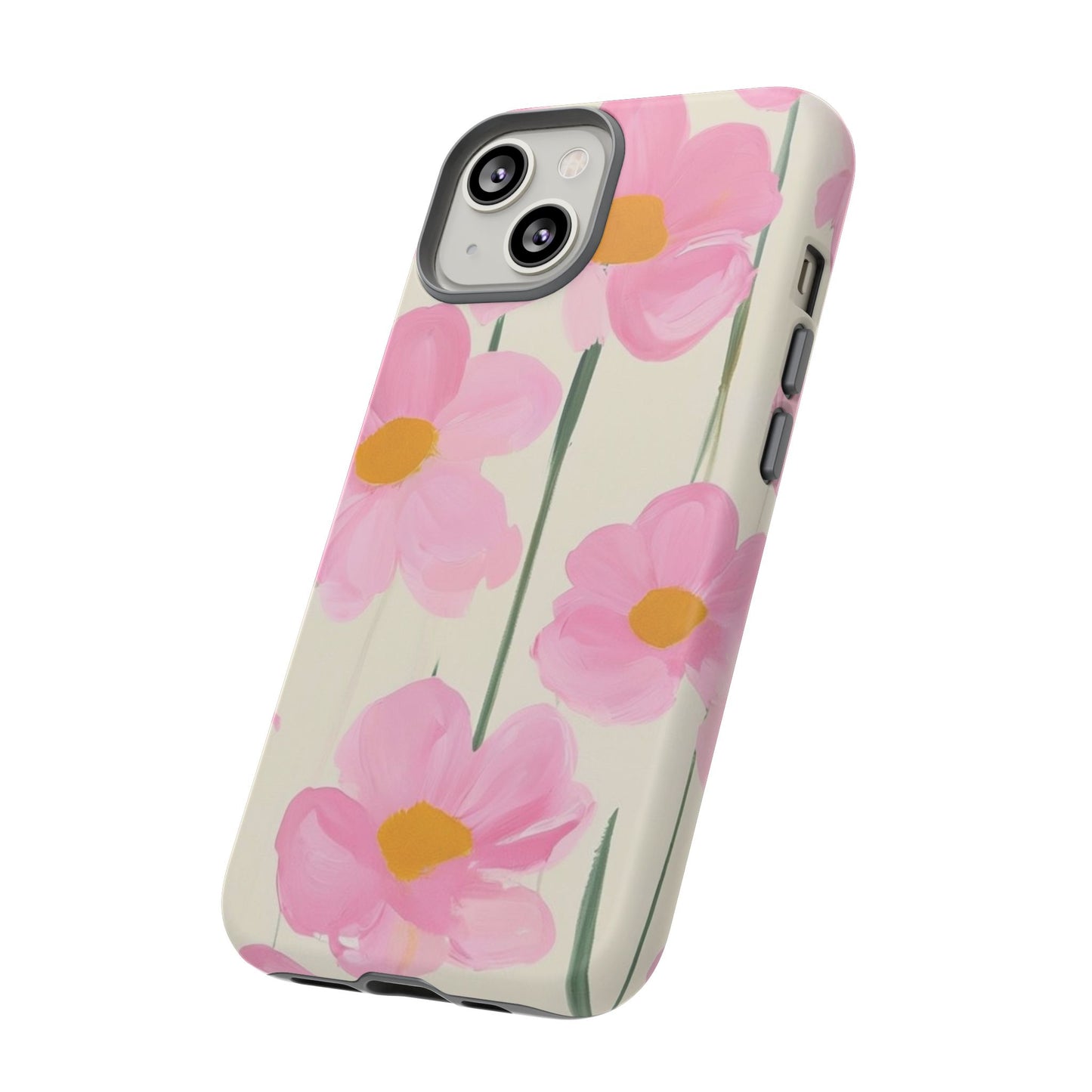 Floral Phone Case, Stylish Tough Case for iPhone, Protective Cover, Gifts for Her, Spring Vibes, Flower Design /