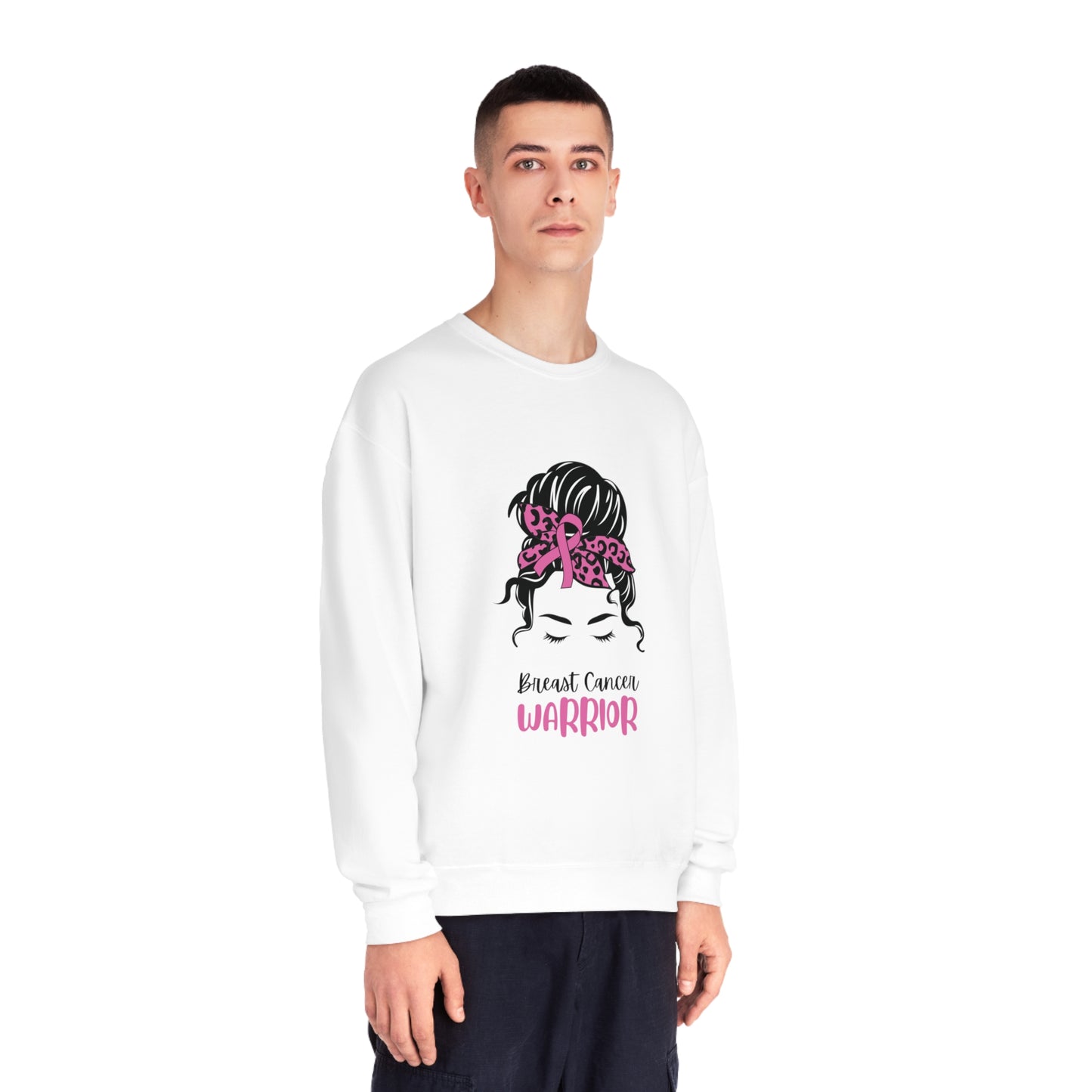 Breast Cancer Warrior - Unisex NuBlend® Crewneck Sweatshirt