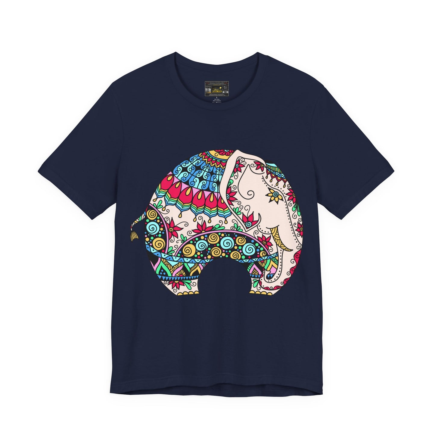 ELEPHANT INDIAN MUGHAL Art Jersey Short Sleeve Tee