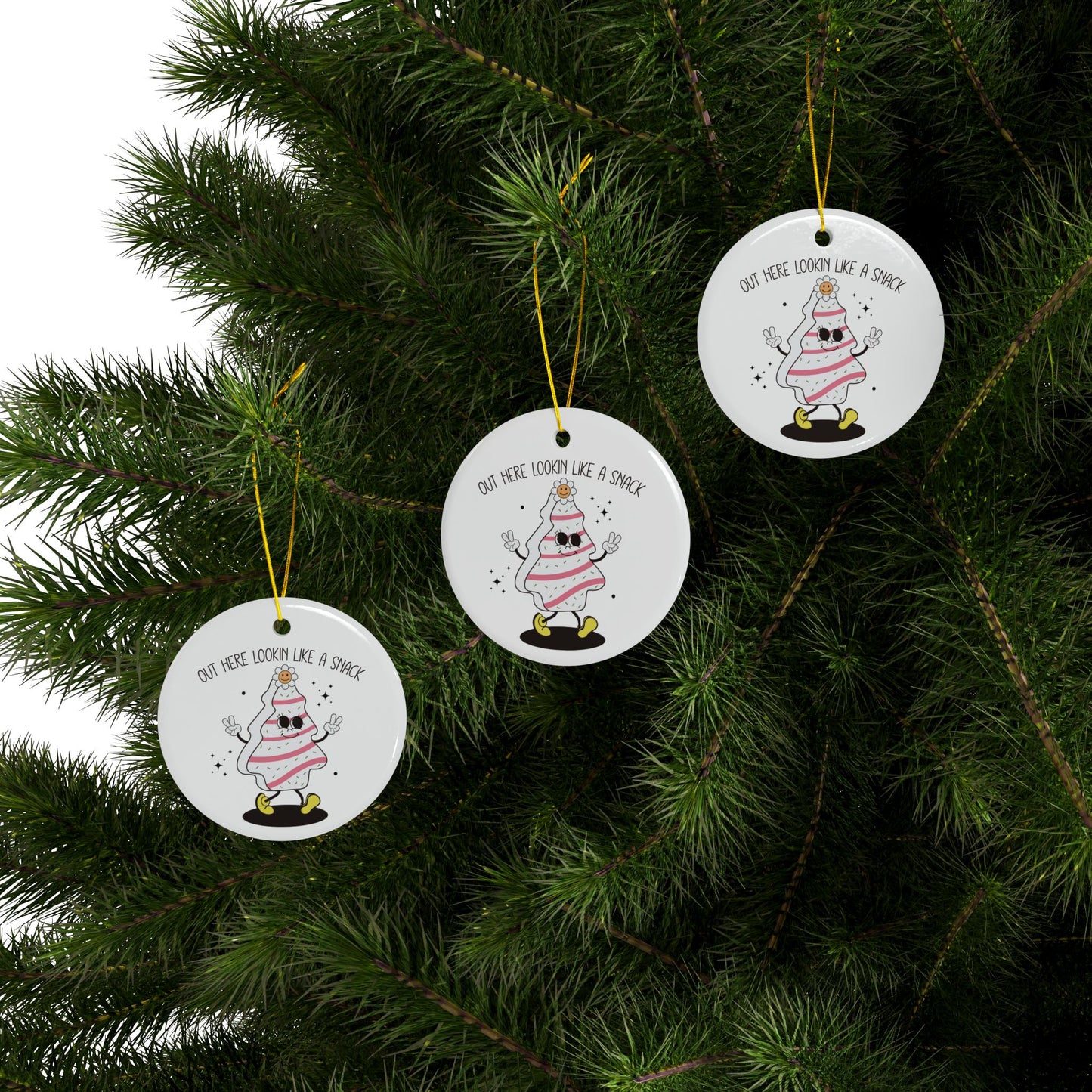 Ceramic Ornaments (1pc, 3pcs, 5pcs, 10pcs)