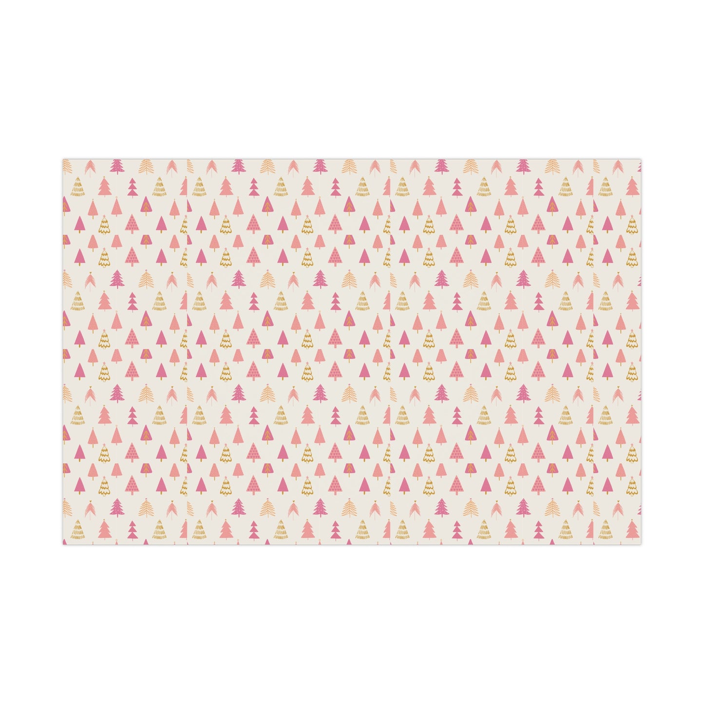 Wrapping Papers: Pink and Gold Christmas Tree