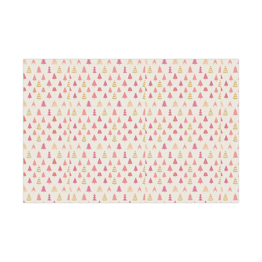Wrapping Papers: Pink and Gold Christmas Tree