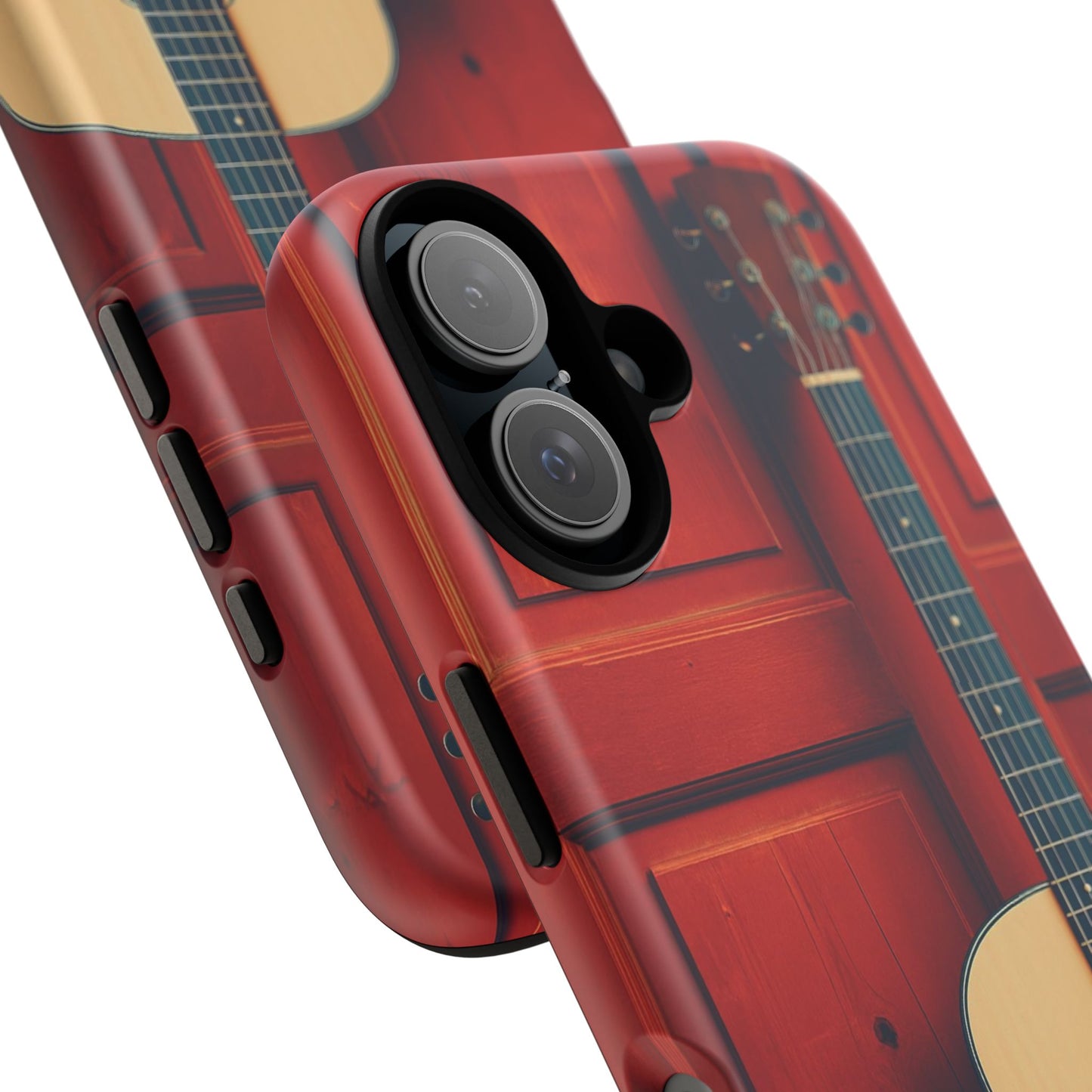 Guitar Phone Case, Tough Cases for Musicians, Unique Gift for Guitar Lovers, Music Themed Tech Accessory, Acoustic Guitar Design