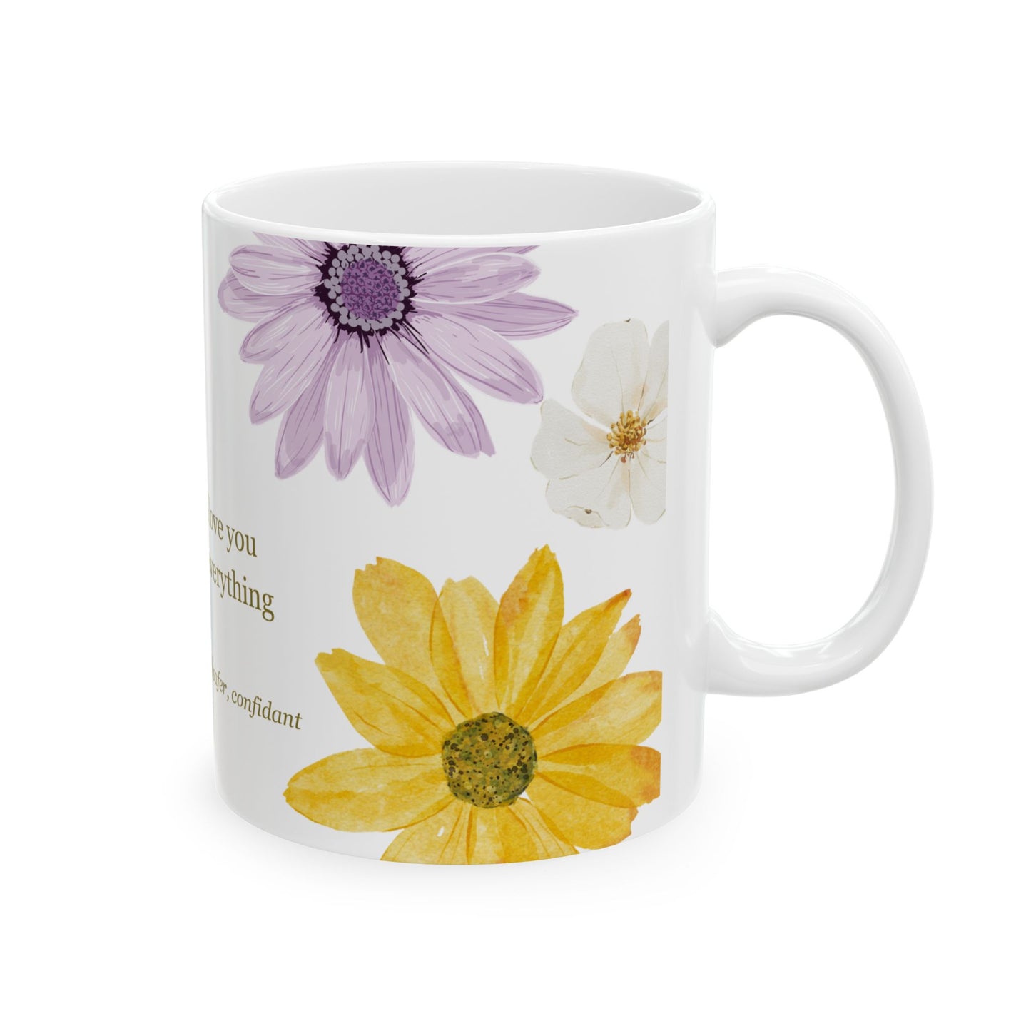 Floral Mother Definition Mug - Perfect Gift for Mom, Tea or Coffee Cup, Mother's Day Gift, Ceramic Drinkware