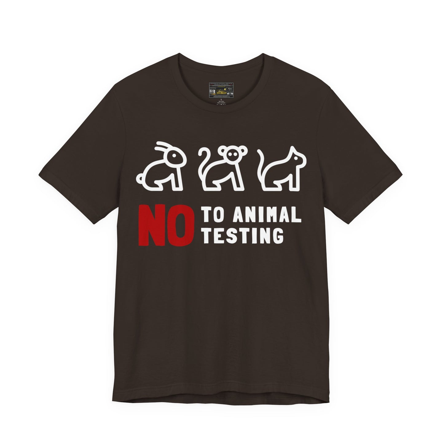 No Animal Testing Unisex Jersey Short Sleeve Tee