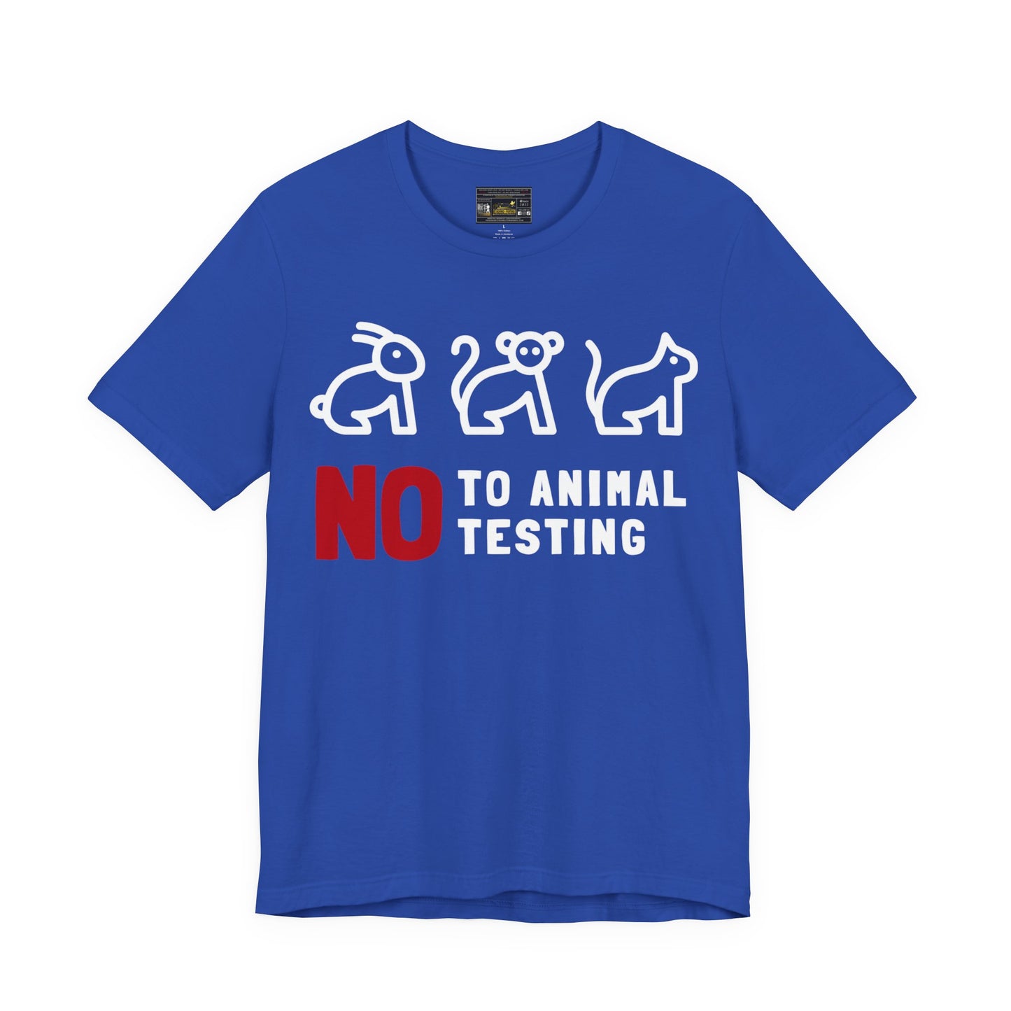 No Animal Testing Unisex Jersey Short Sleeve Tee