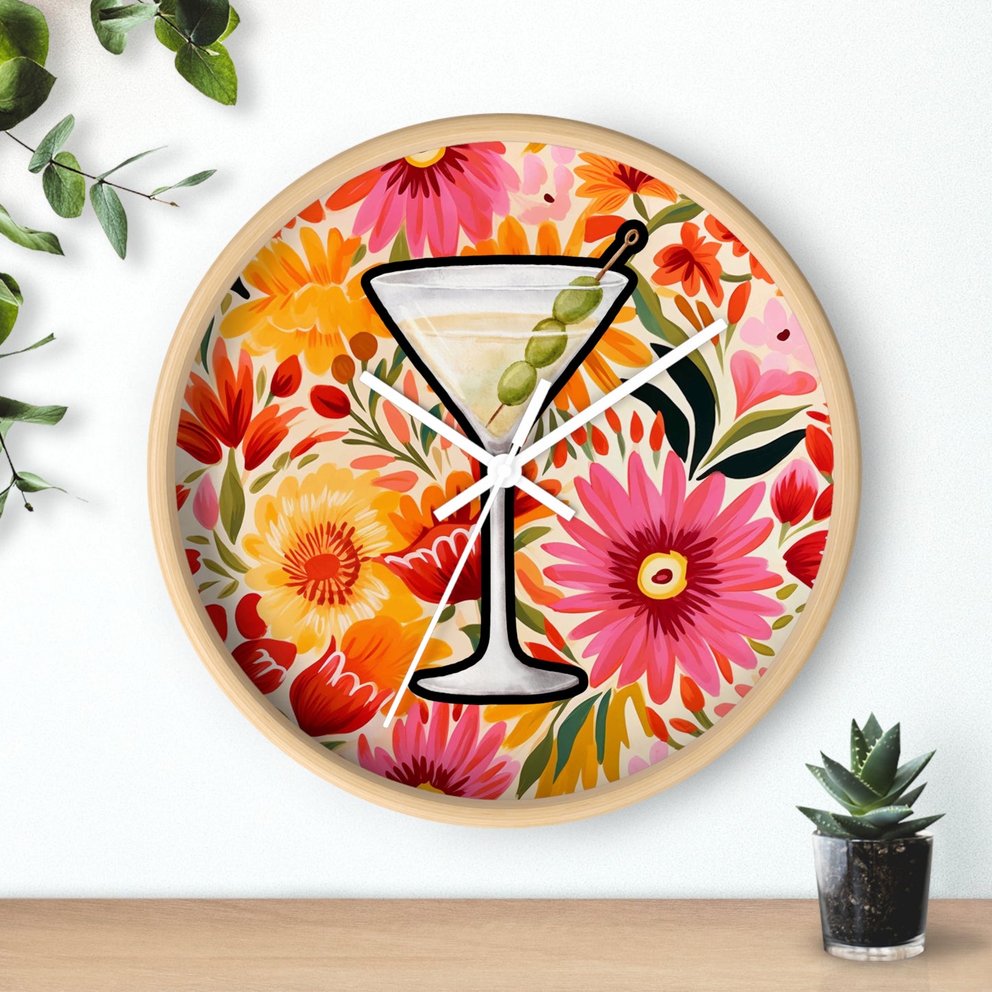 Maximalist Wall Clock, Modern Wall Art, Colorful Maximalist Wall Clock, maximalist