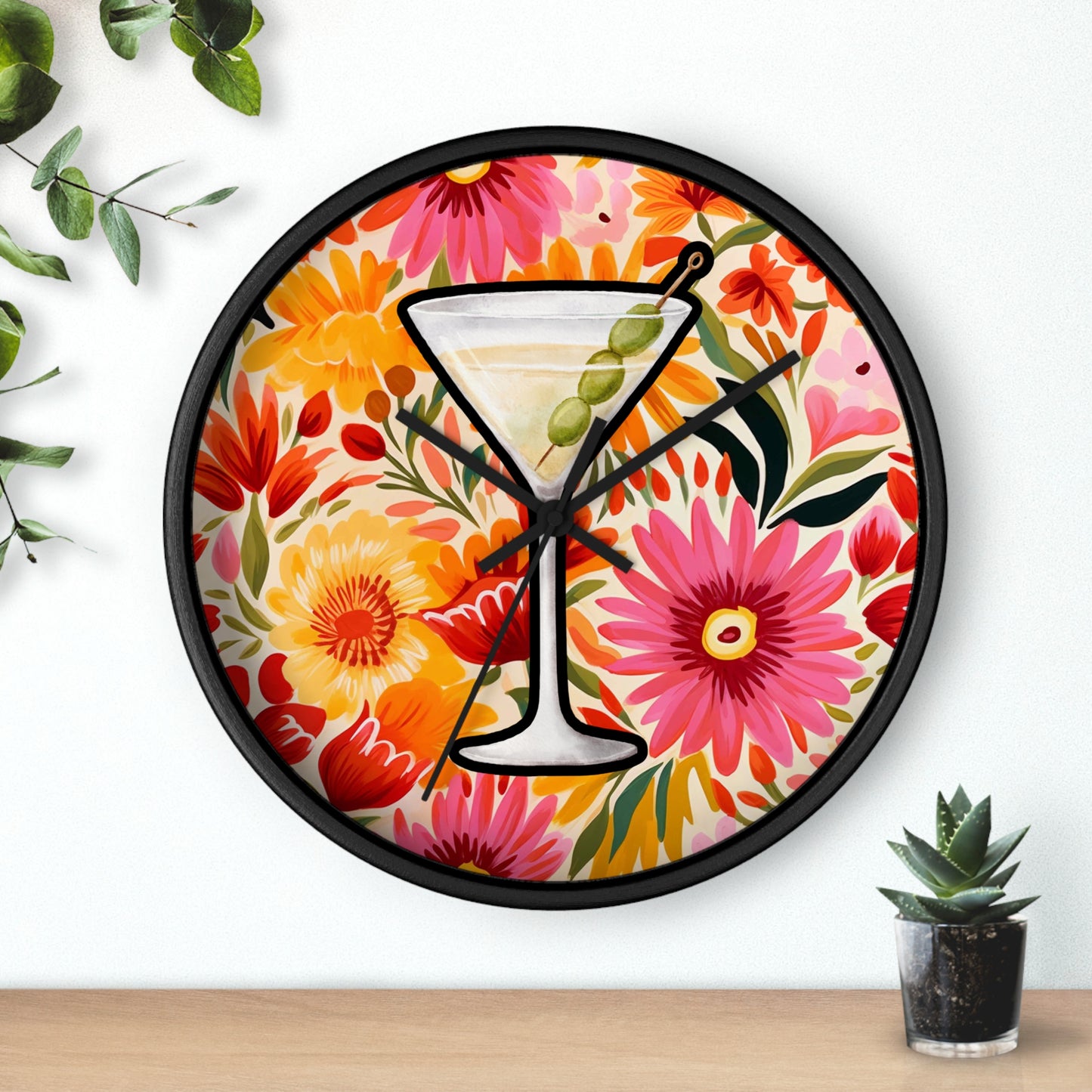 Maximalist Wall Clock, Modern Wall Art, Colorful Maximalist Wall Clock, maximalist