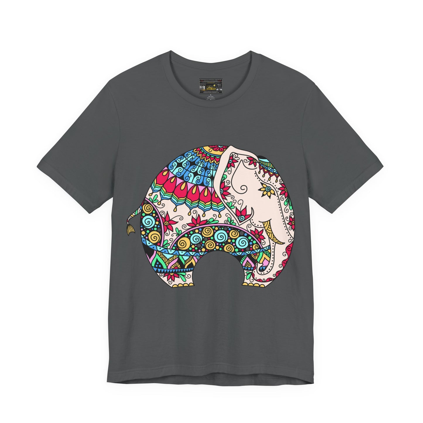 ELEPHANT INDIAN MUGHAL Art Jersey Short Sleeve Tee