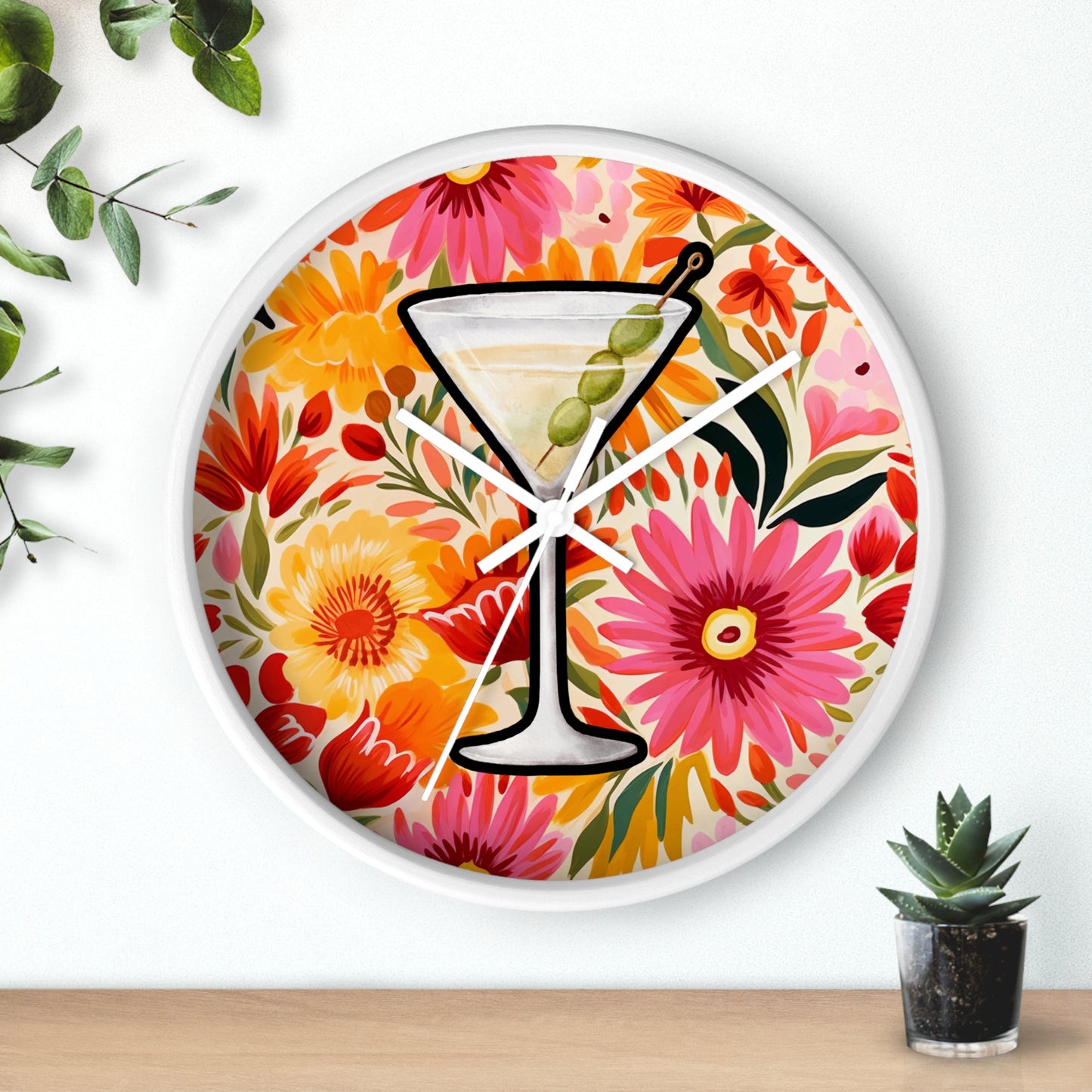 Maximalist Wall Clock, Modern Wall Art, Colorful Maximalist Wall Clock, maximalist