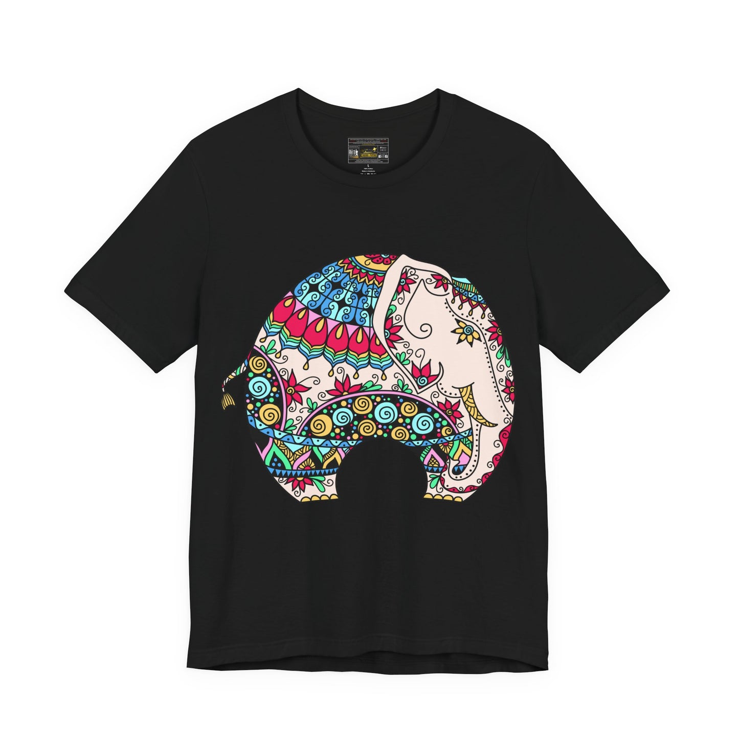 ELEPHANT INDIAN MUGHAL Art Jersey Short Sleeve Tee