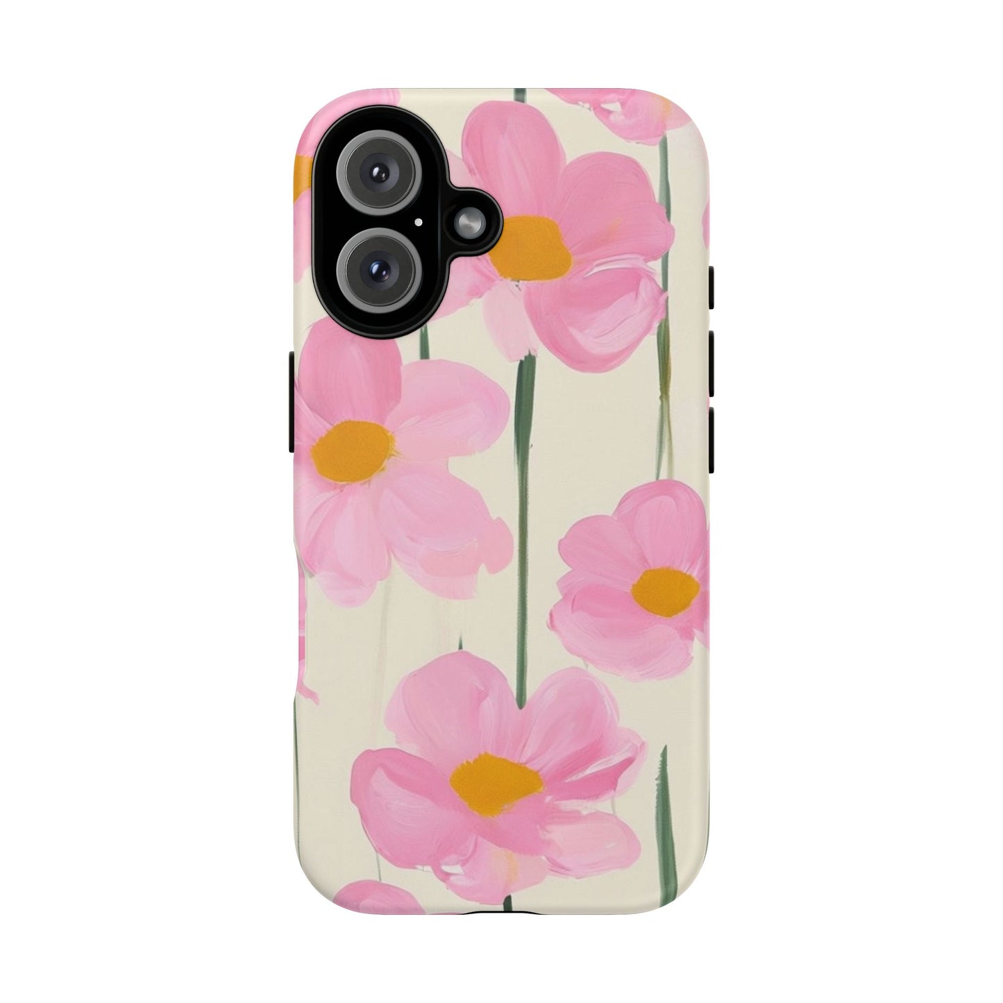 Floral Phone Case, Stylish Tough Case for iPhone, Protective Cover, Gifts for Her, Spring Vibes, Flower Design /