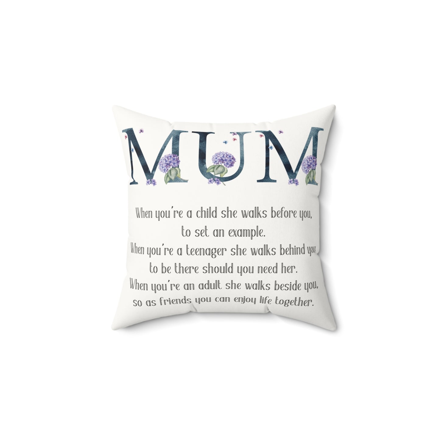 Faux Suede Square Pillow