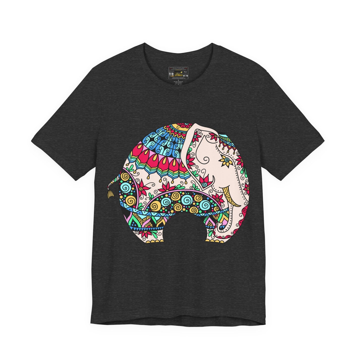 ELEPHANT INDIAN MUGHAL Art Jersey Short Sleeve Tee