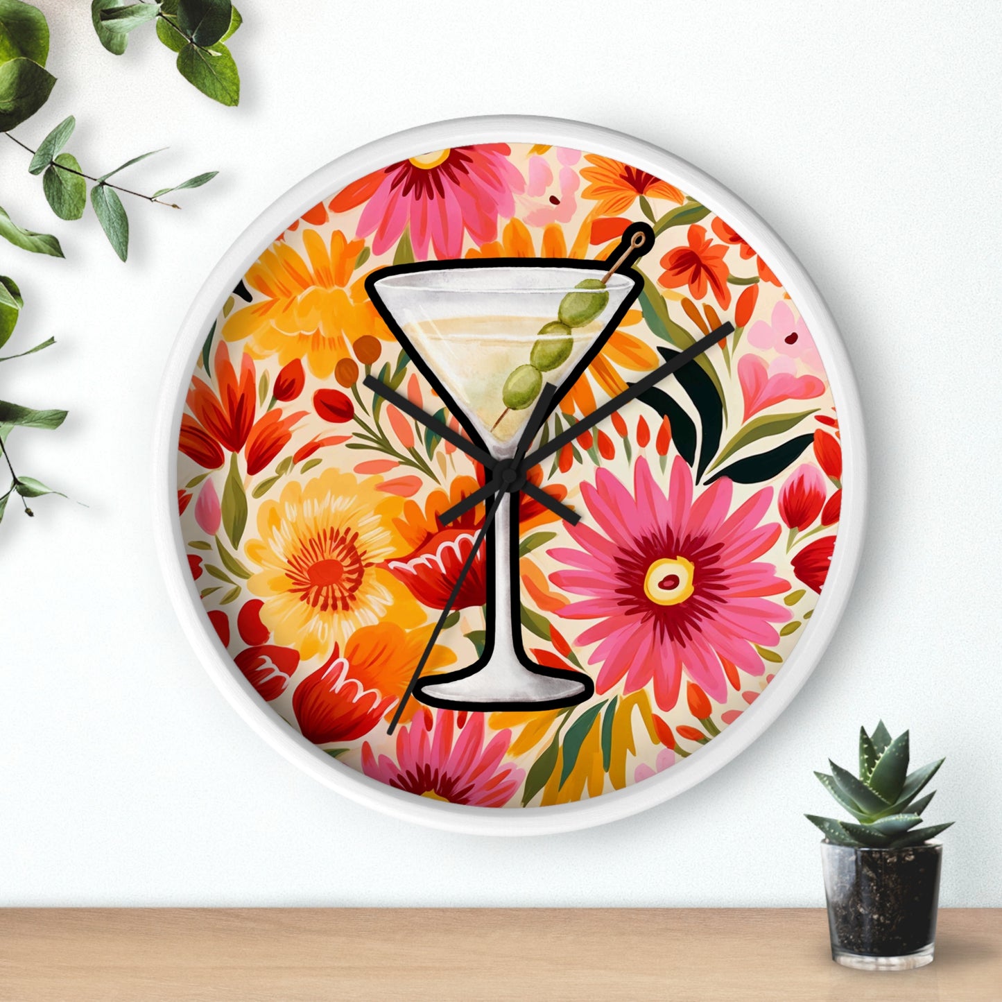 Maximalist Wall Clock, Modern Wall Art, Colorful Maximalist Wall Clock, maximalist